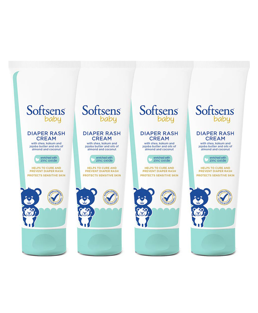 Softsens Baby Natural Diaper Rash Cream Enriched With Aloe Vera Juice and Shea Butter Pack of 4 - 50 g Each-picture-14