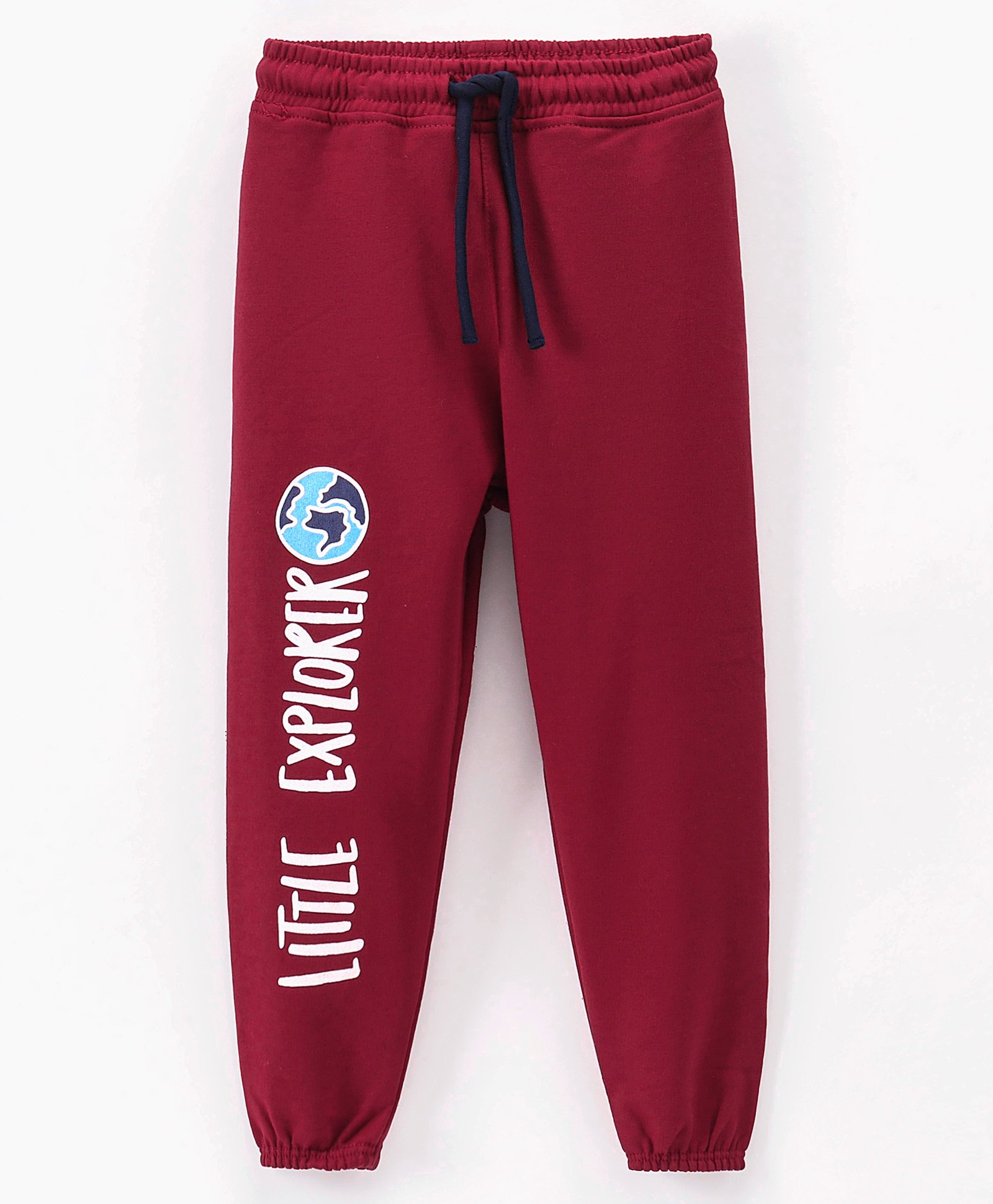 Bodycare Full Length Lounge Pant Text Print - Maroon-image-24