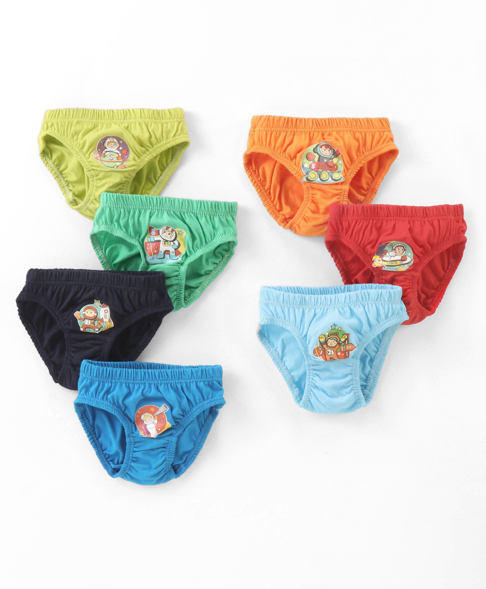 Simply Sinker Space  Printed Briefs Pack of 7 - Multicolour-image-41