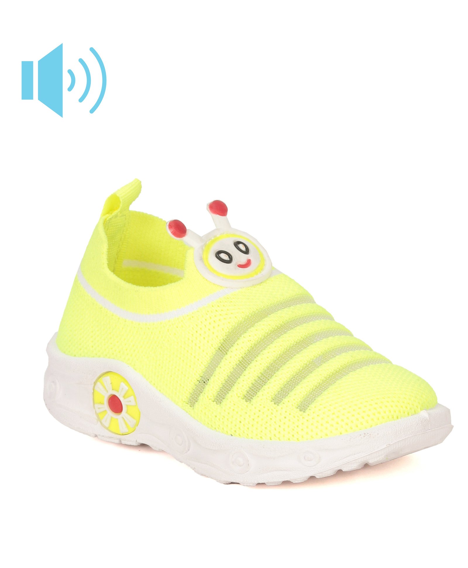 Lil Lollipop Striped Design Slip On Musical Shoes - Green-image-21