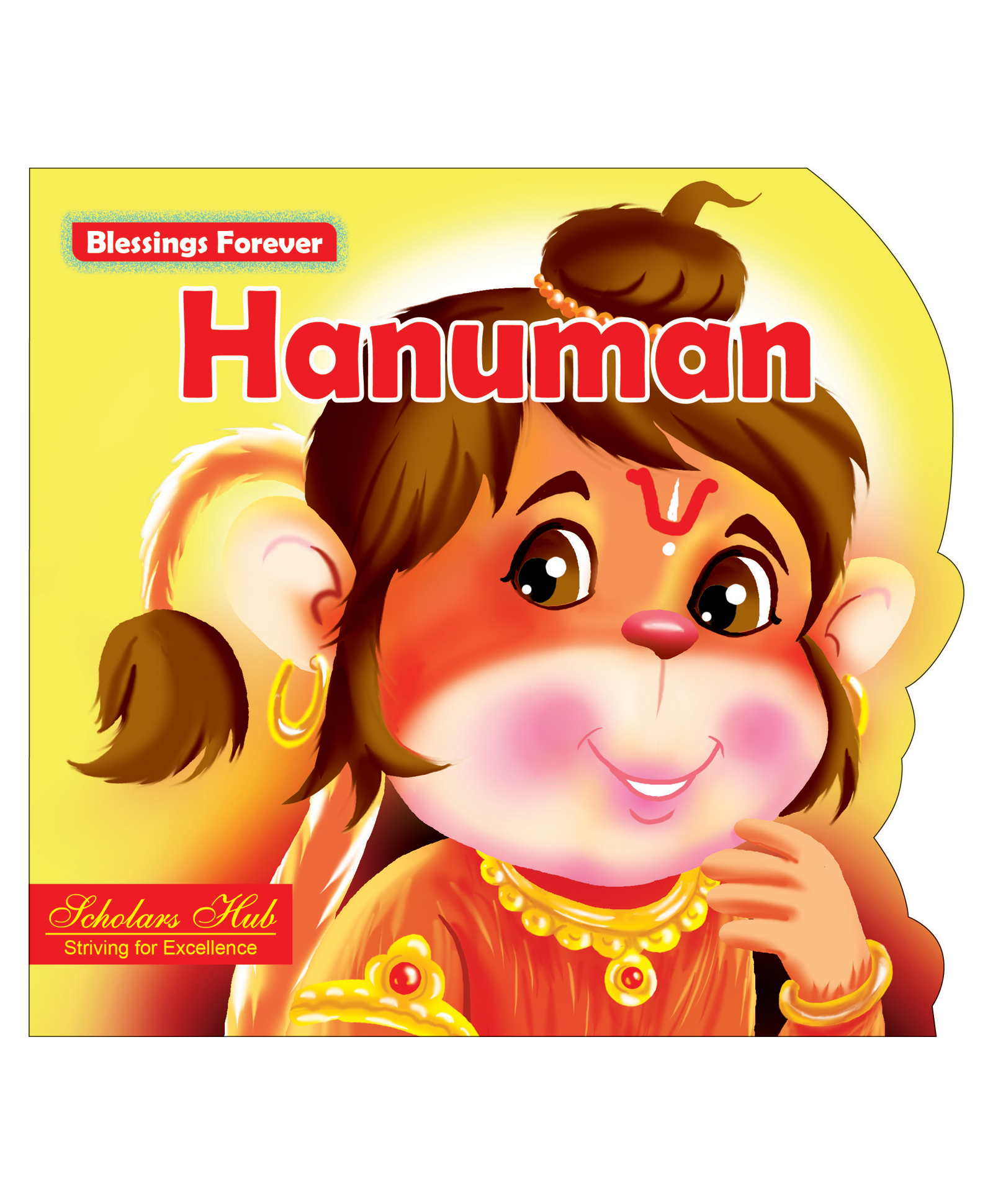 Blessings Forever Lord Hanuman Die Cut Board Book - English-image-1