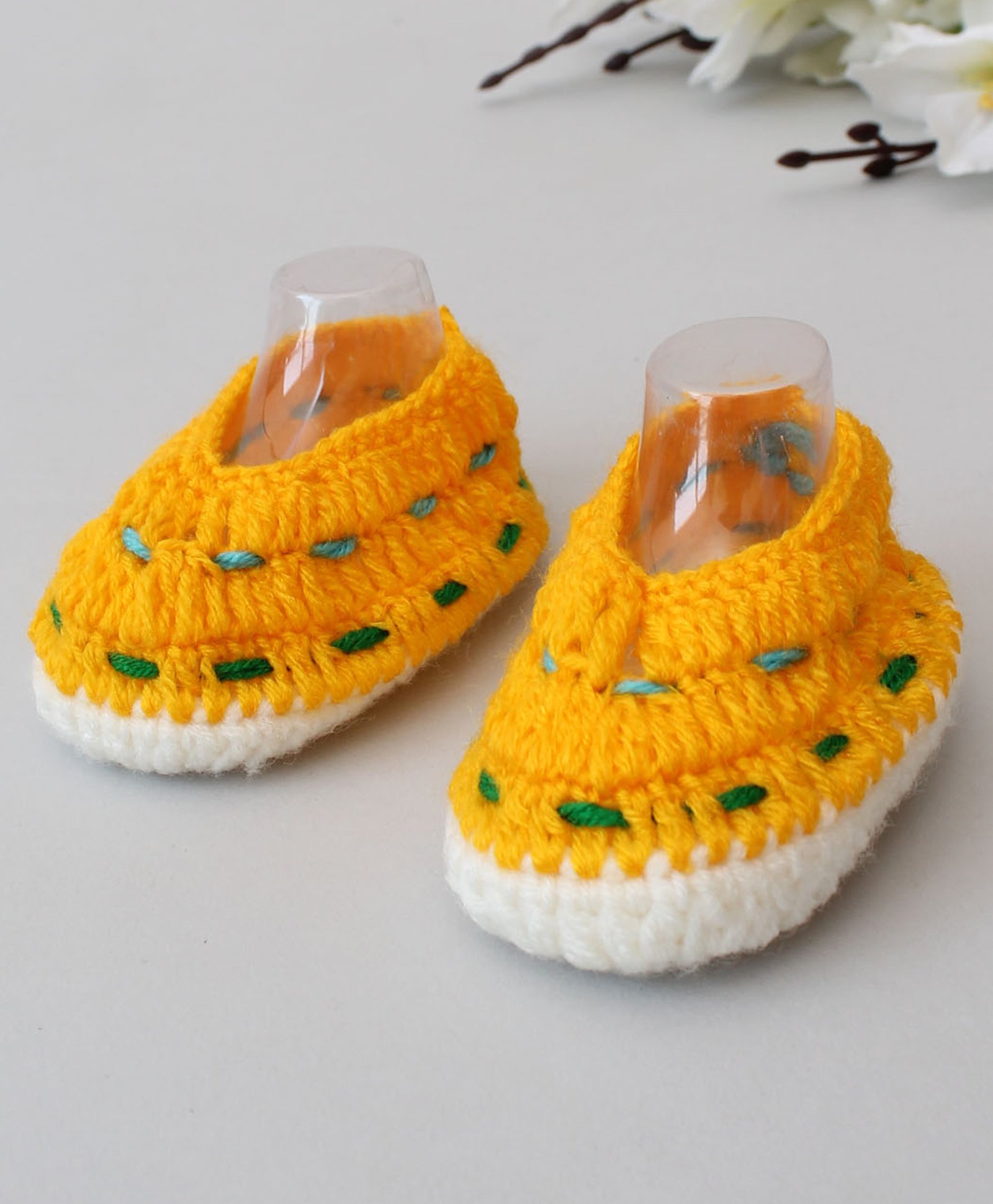 Woonie Handmade Booties - Yellow-image-23