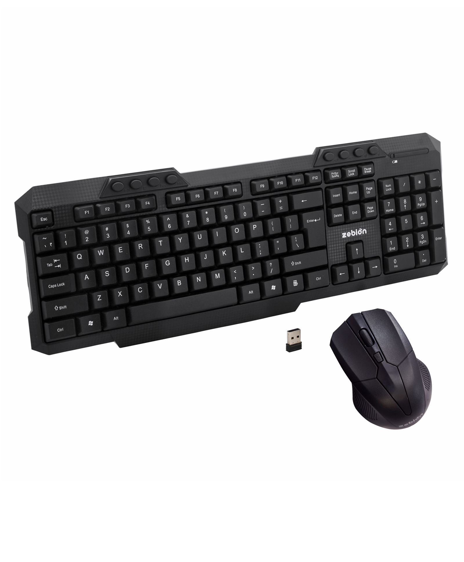 Zebion G2400 Wireless Keyboard Mouse Combo - Black-picture-26