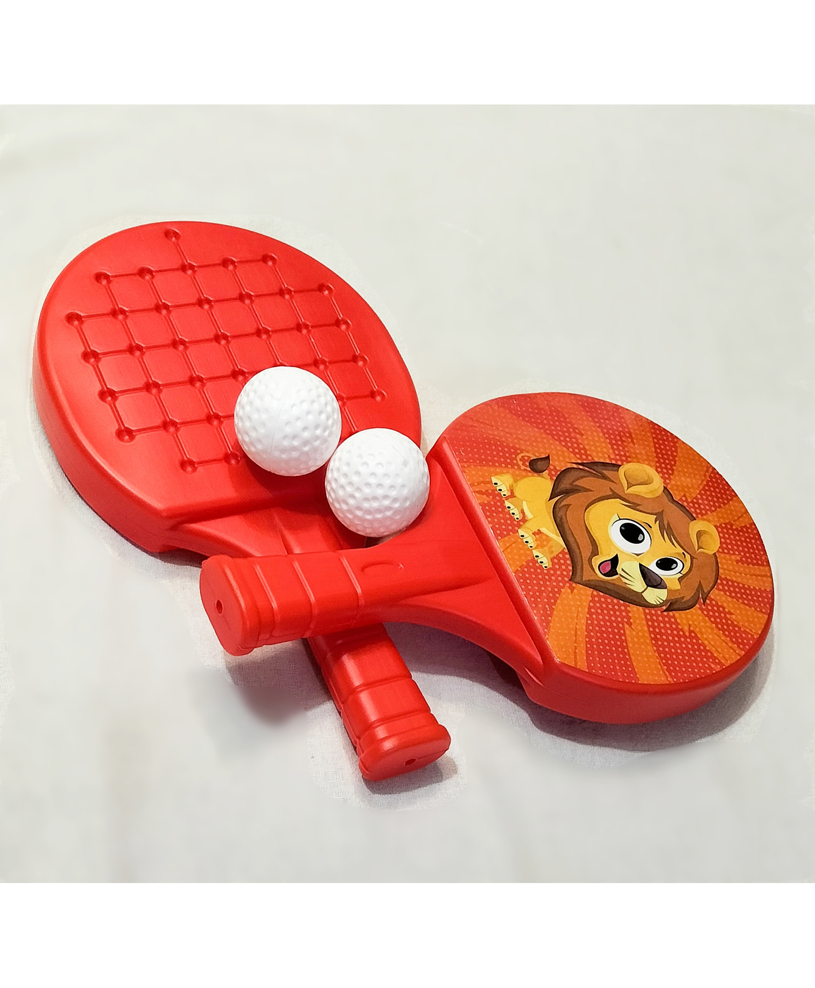 Fingo Brain Ping Pong Table Tennis Set Jungle Theme - Red-image-10