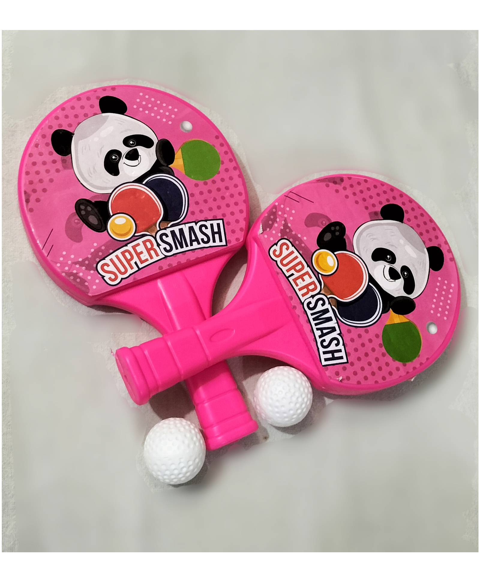 Fingo Brain Super Smash Junior Table Tennis Cartoon Panda - Pink Color-picture-19