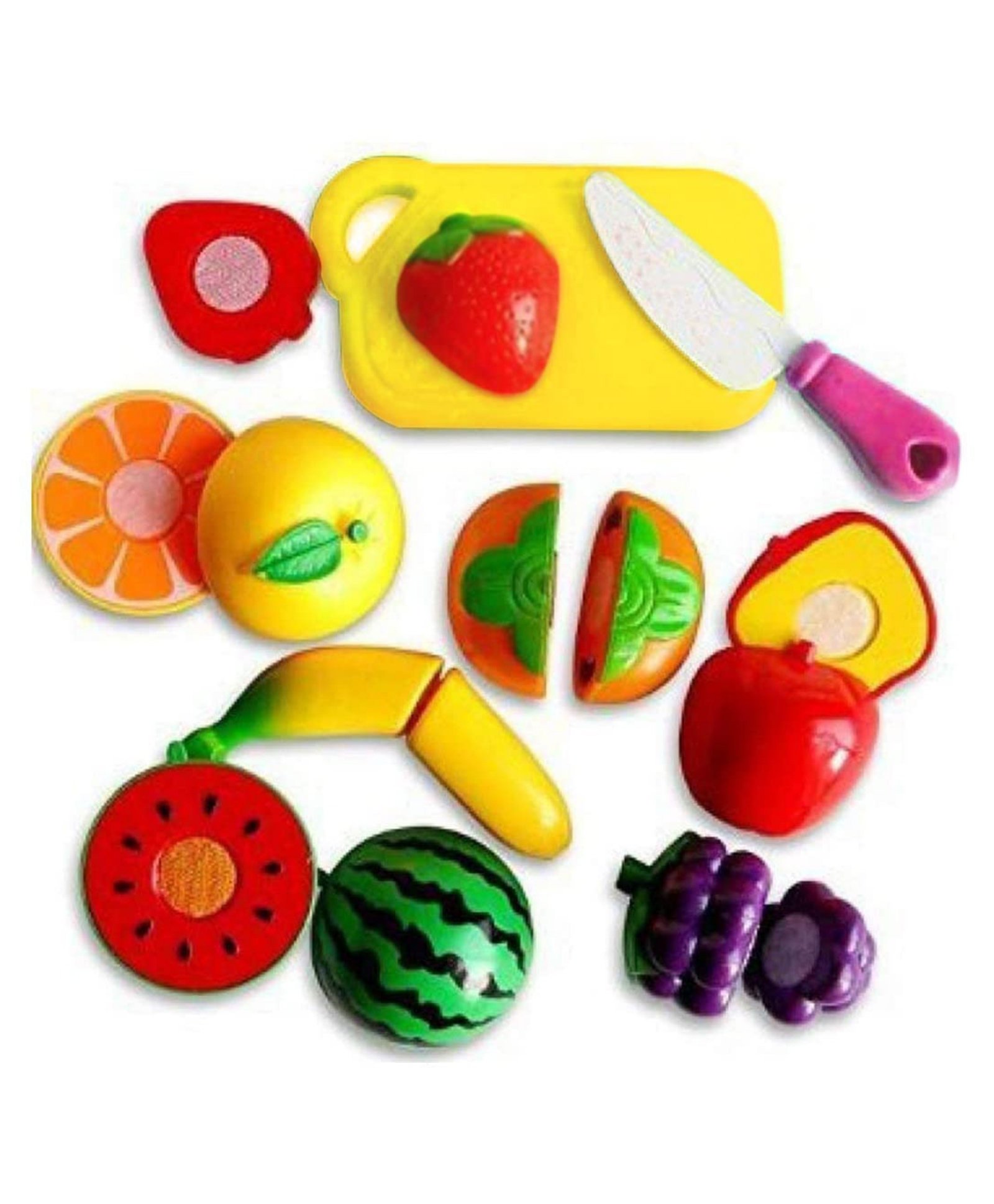 Bitfeex Fruit Cutter Realistic Sliceable Fruits Cutting Play Toy Set of 8  Multicolor-image-17