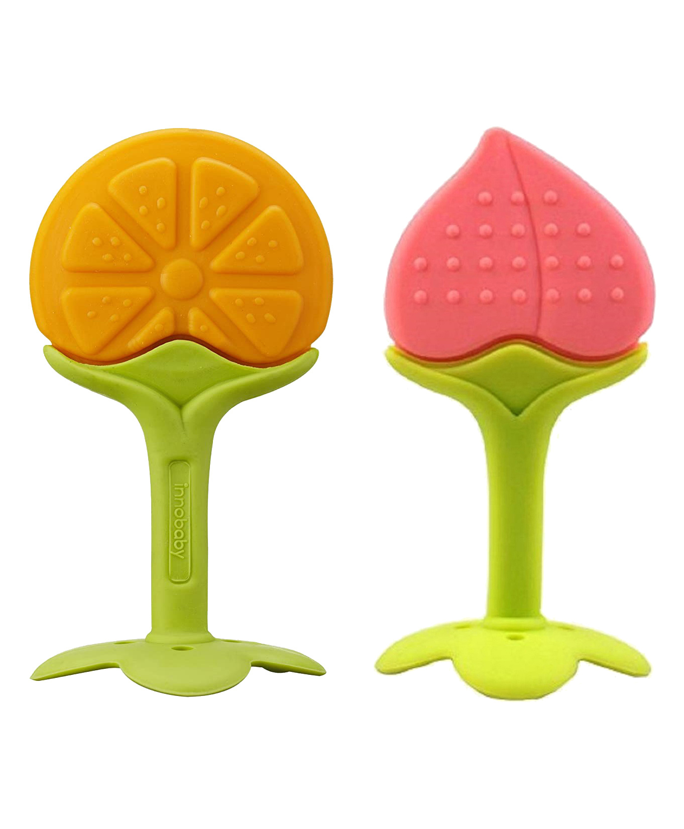 Domenico Baby Silicone Teether Orange & Peach- Multicolor-image-26