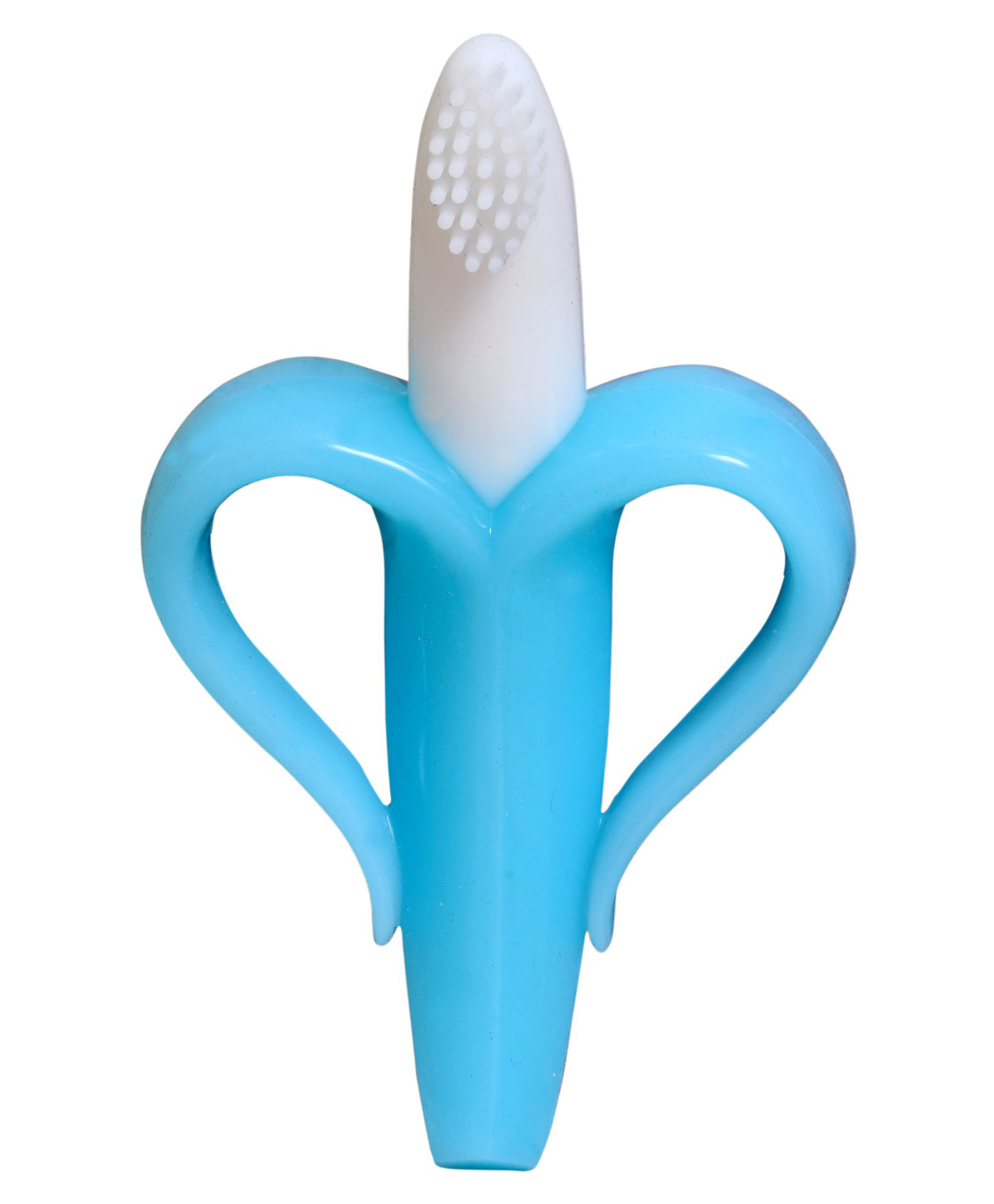 Domenico Silicone Banana Shaped Teething Toothbrush -Blue-image-31