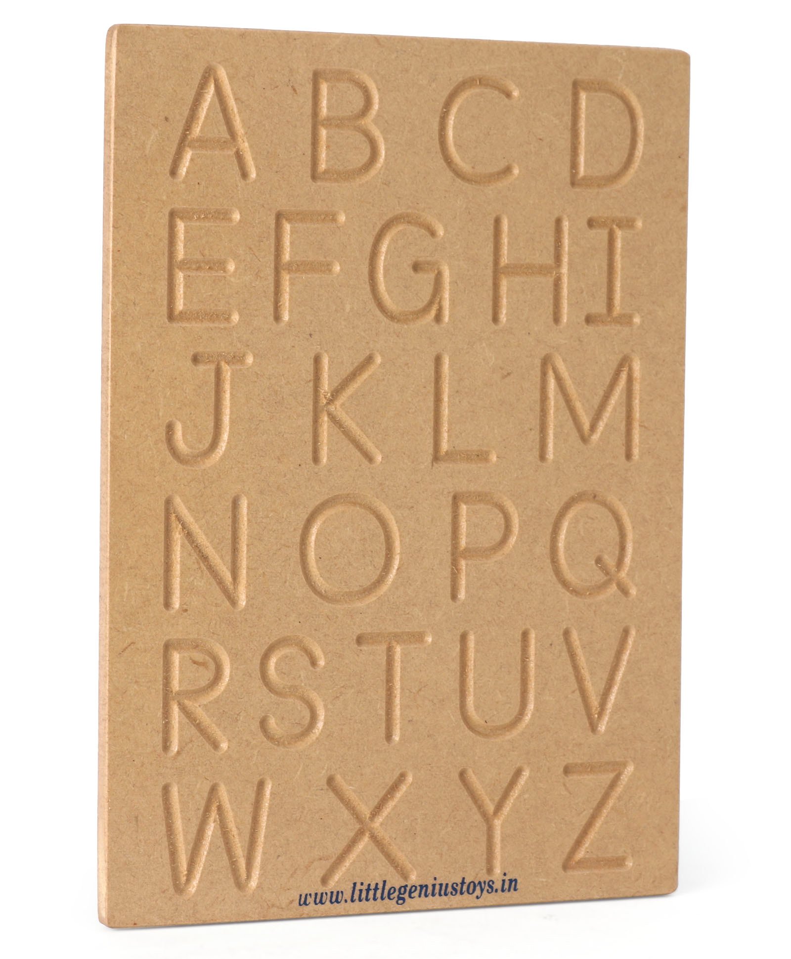 Little Genius Upper Case Craving English Alphabet Board - Beige-image-10