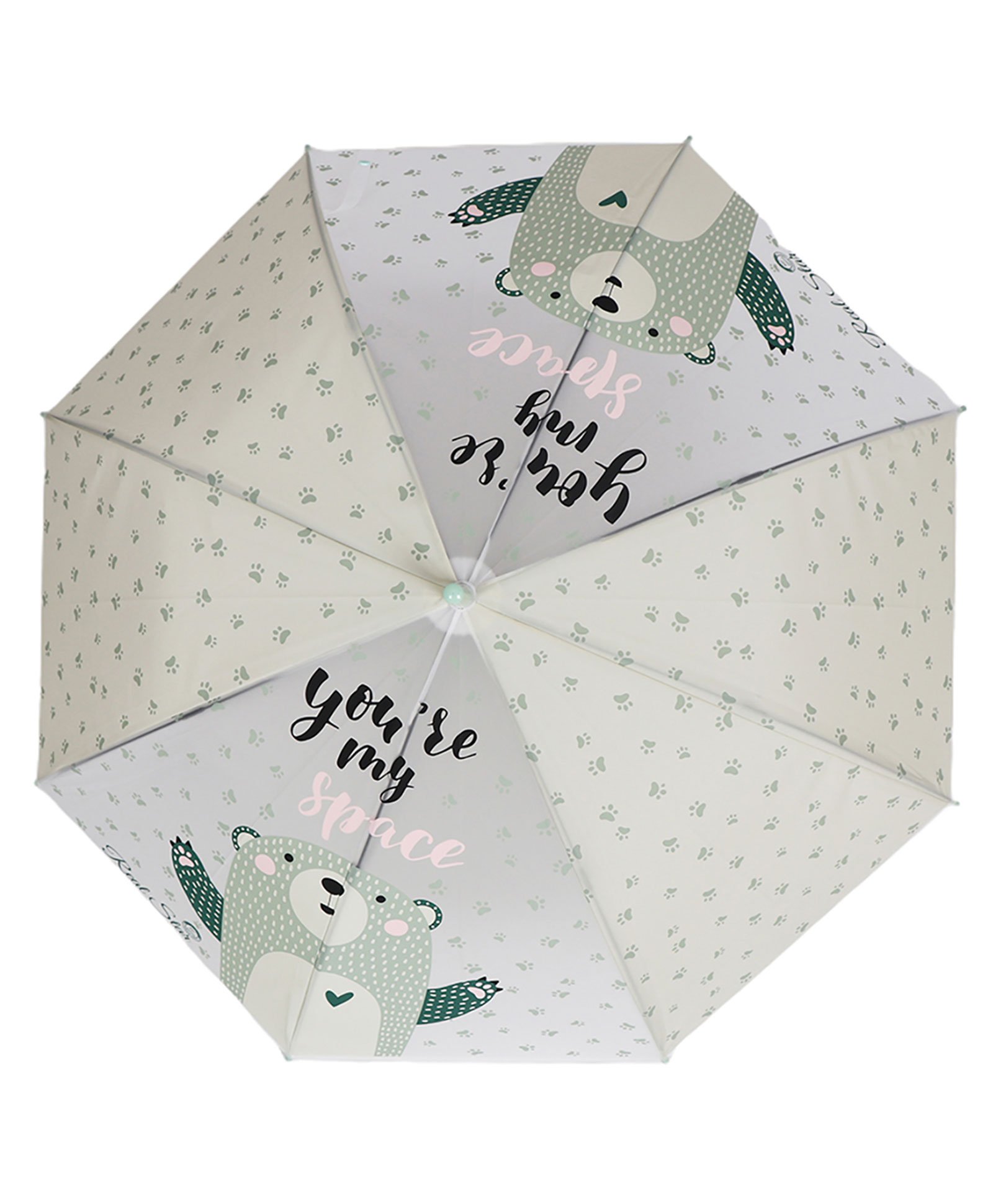 Little Surprise Box Rock And Roll kelly Jo Teddy Print Umbrella - Green-image-40