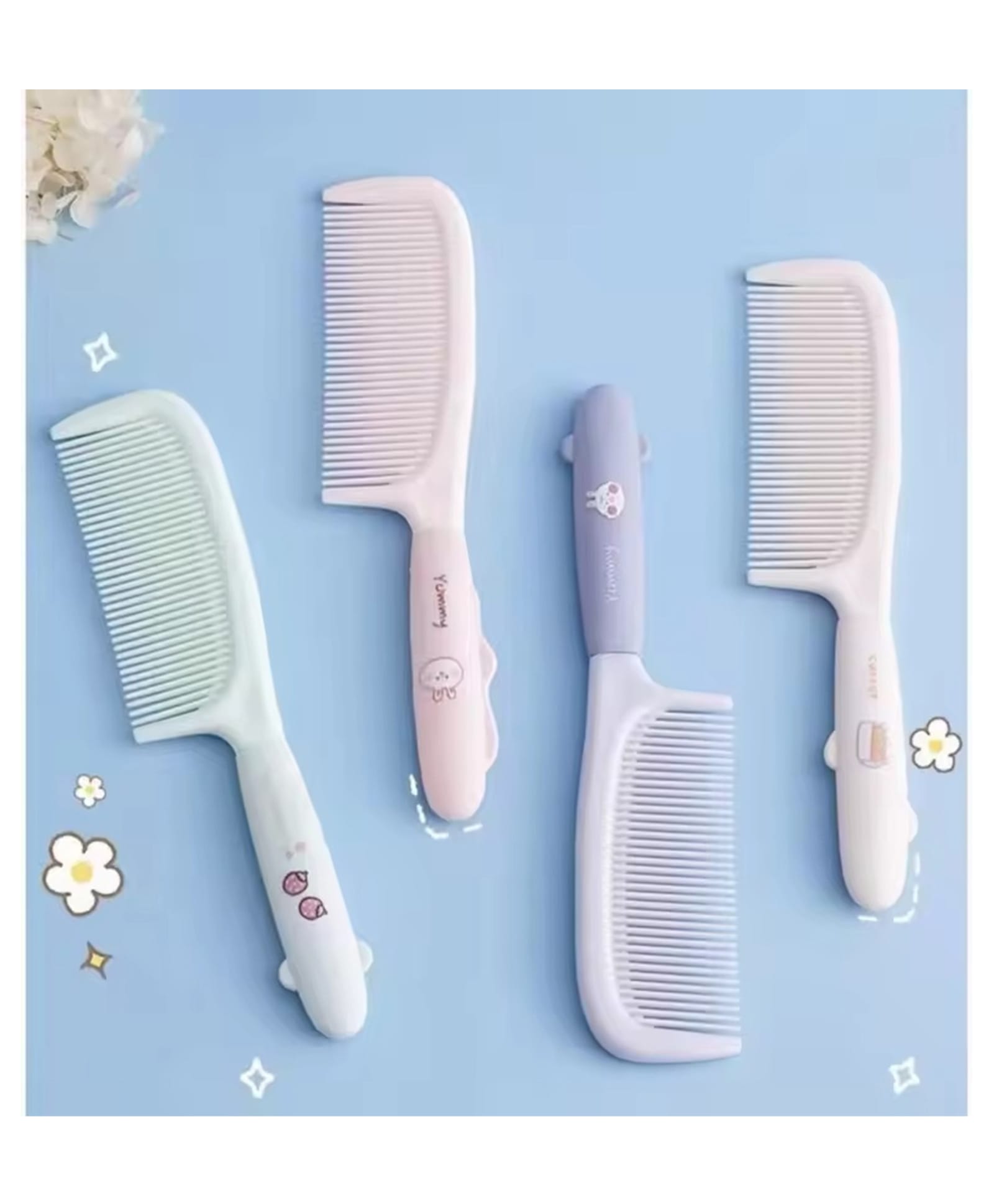 Mihar Essentials Smooth Hair Comb Random Color - Pack of 2-picture-38