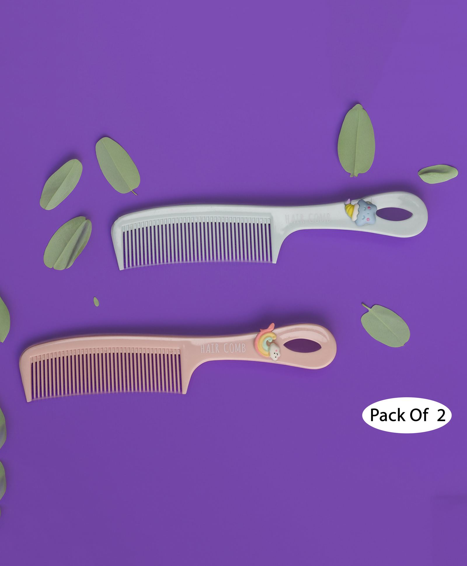 Mihar Essentials Smooth Hair Comb Random Color - Pack of 2-picture-23