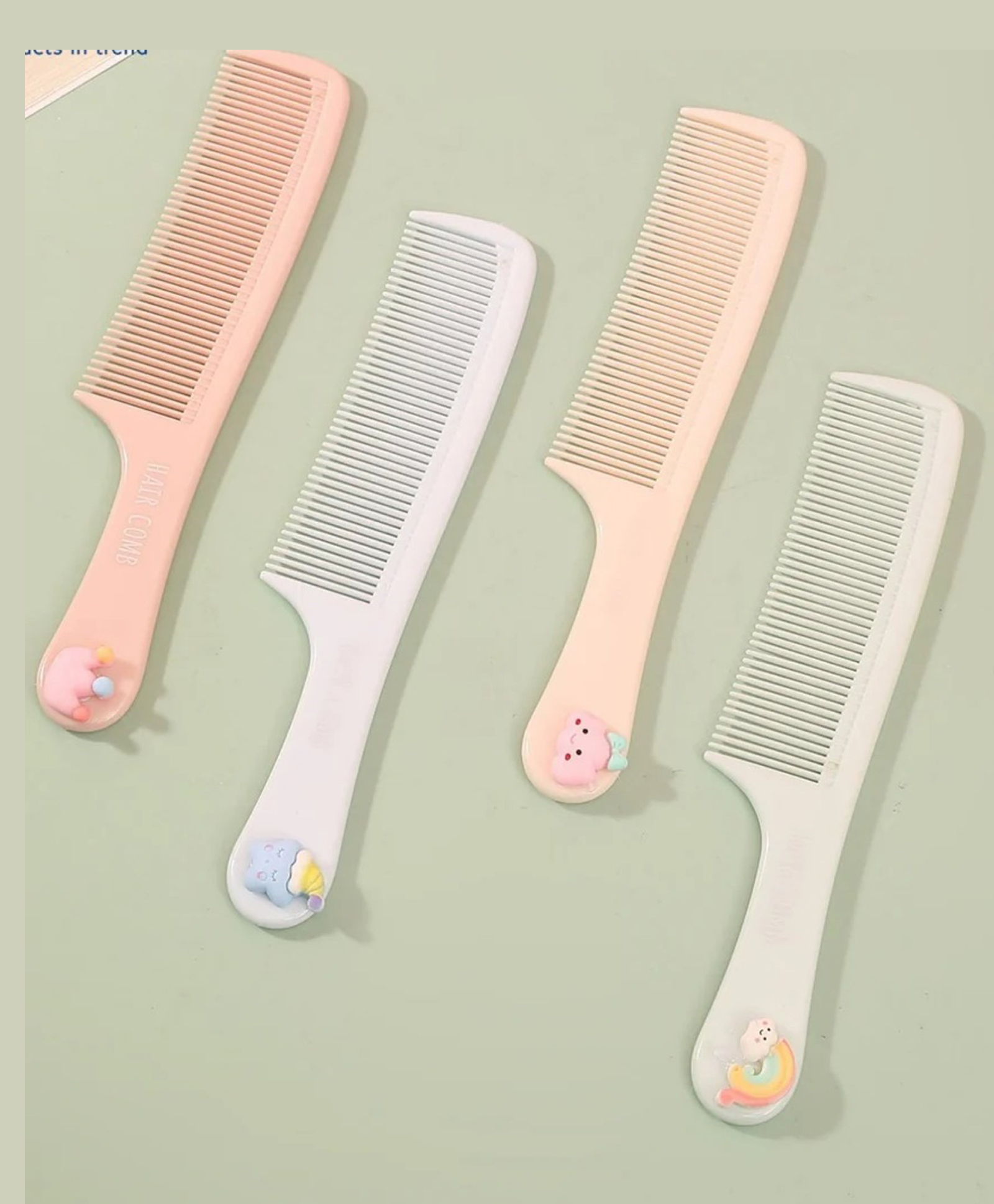 Mihar Essentials Smooth Hair Comb Random Color - Pack of 4-image-6