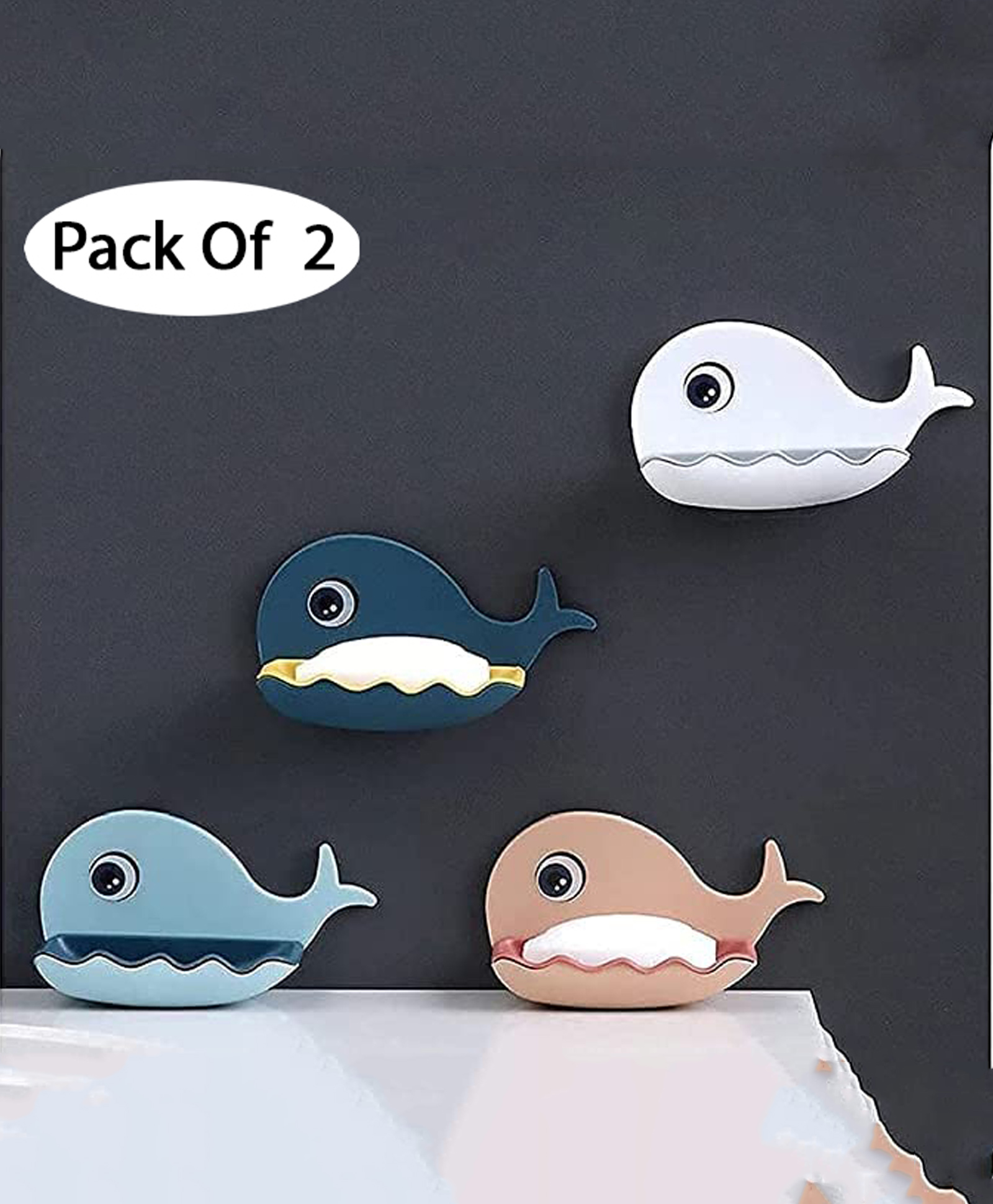 Mihar Essentials fish Shaped Soap Case Color May Vary Pack of 2-picture-24