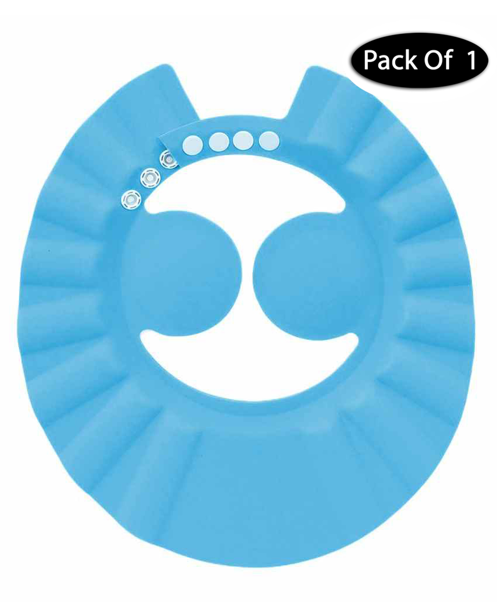 Mihar Essentials Adjustable Bathing Baby Shower Cap Pack Of 1 - BLUE-image-7