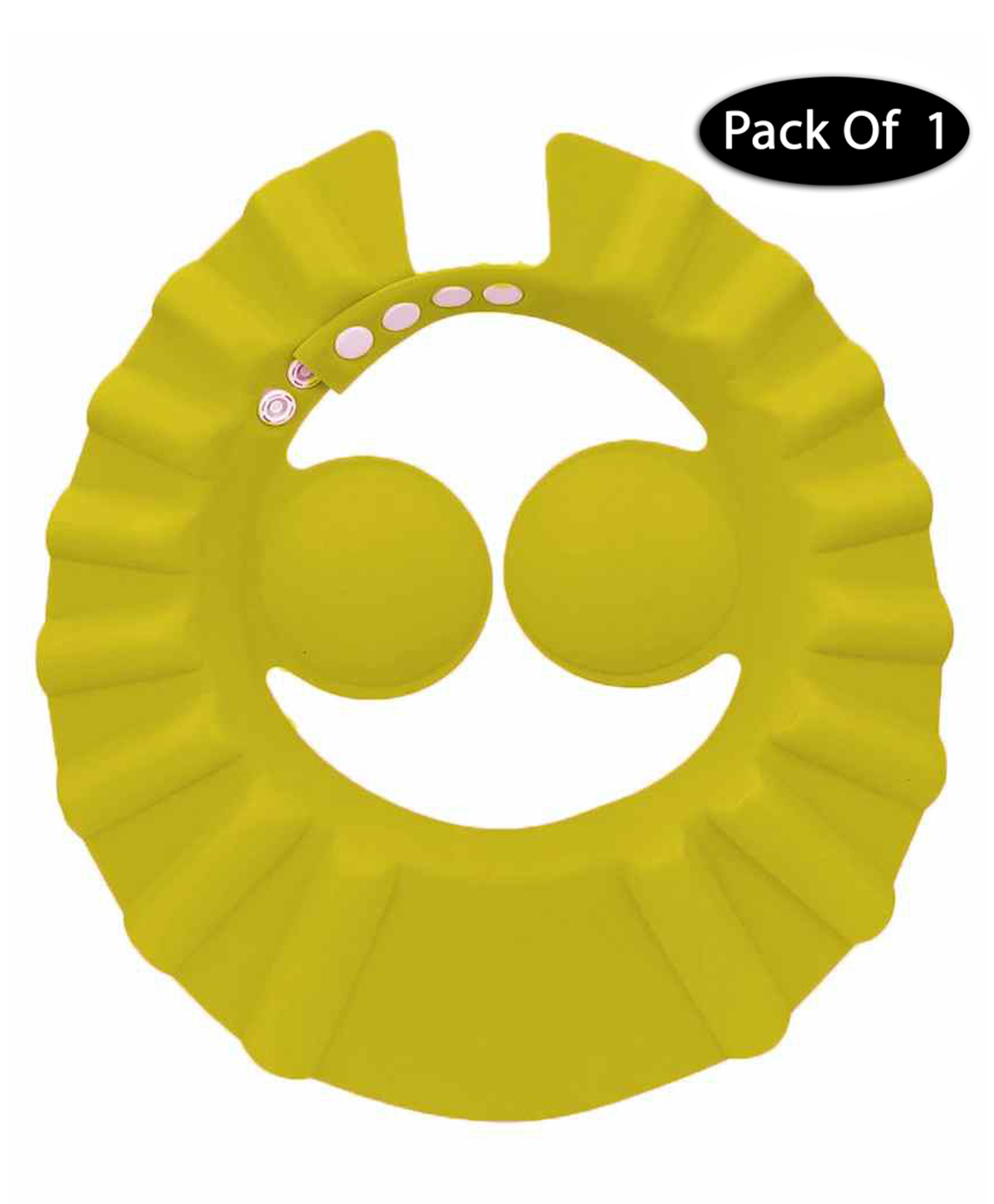 Mihar Essentials Adjustable Bathing Baby Shower Cap  Pack Of 1 - YELLOW-picture-23
