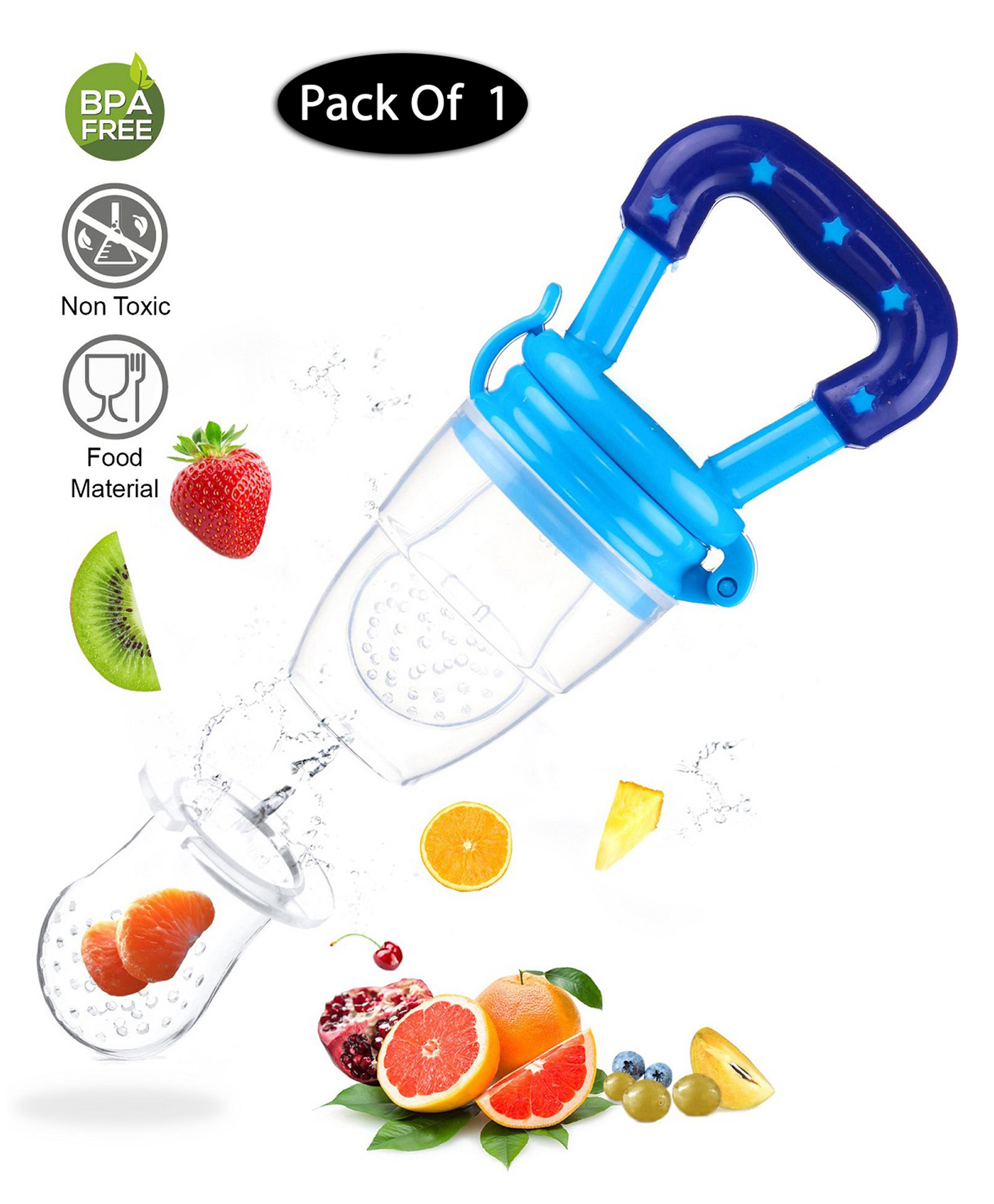 Mihar Essentials  Ultra Care Silicone Food Nibbler (Pack Of 1)-Color May Vary-picture-26