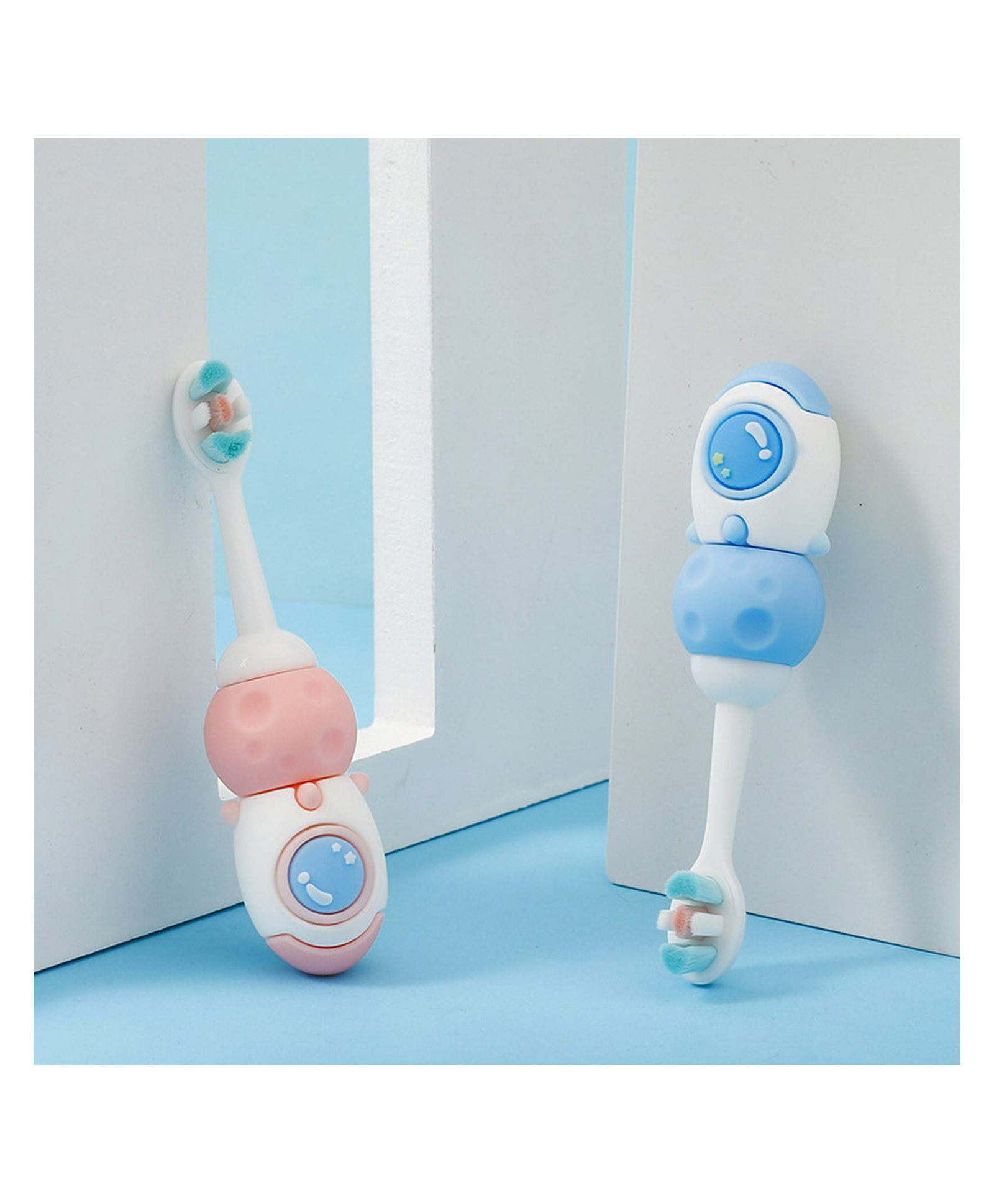 SKB Space Design Cute and Soft Tooth Brush - Blue & Pink-image-47