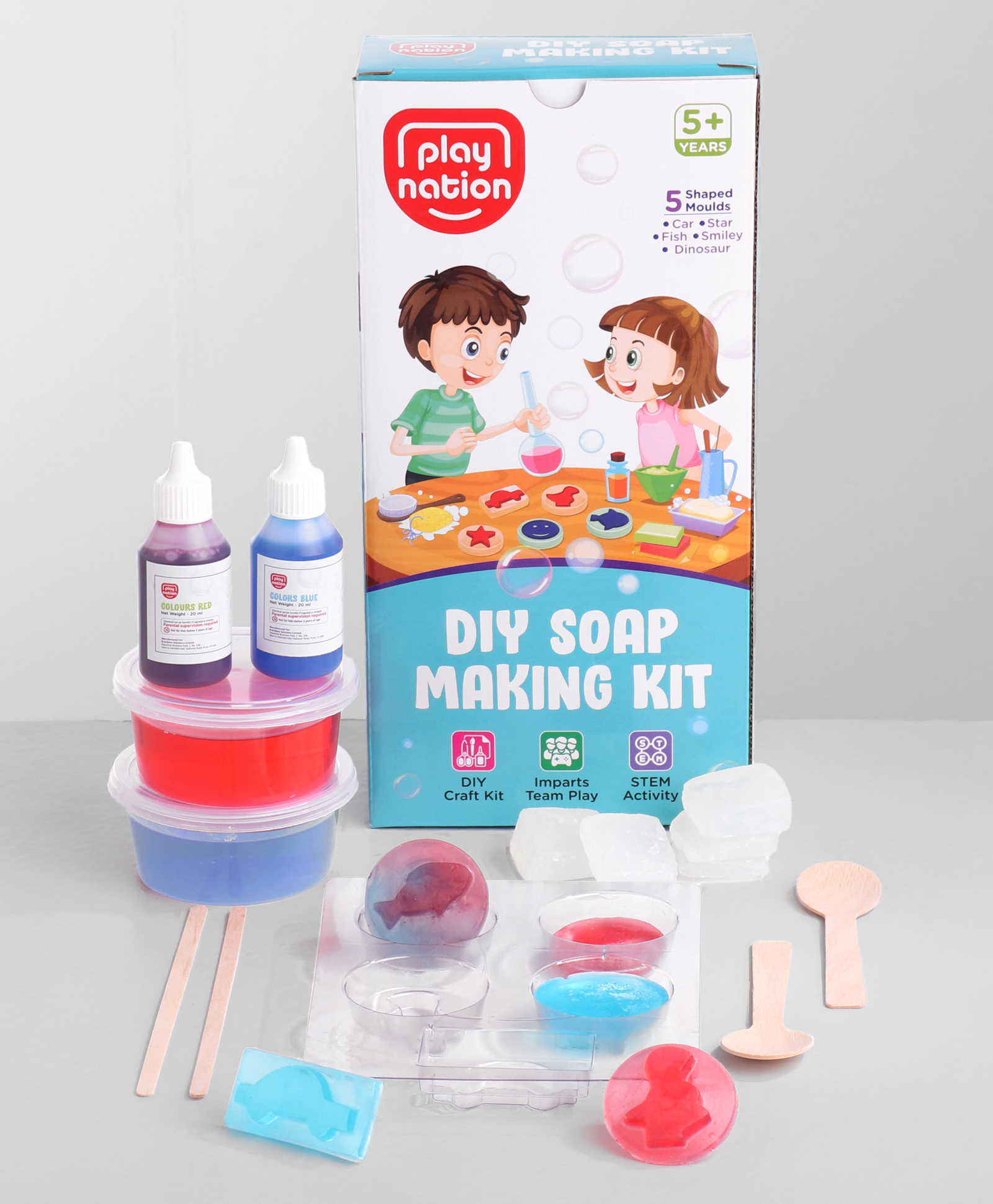 Play Nation Bubble DIY Soap Making Kit - Multicolour
