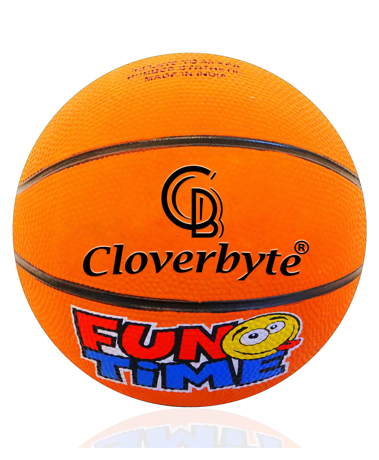 CLOVERBYTE FUNTIME Junior Size 3 Basketball -Orange-image-20