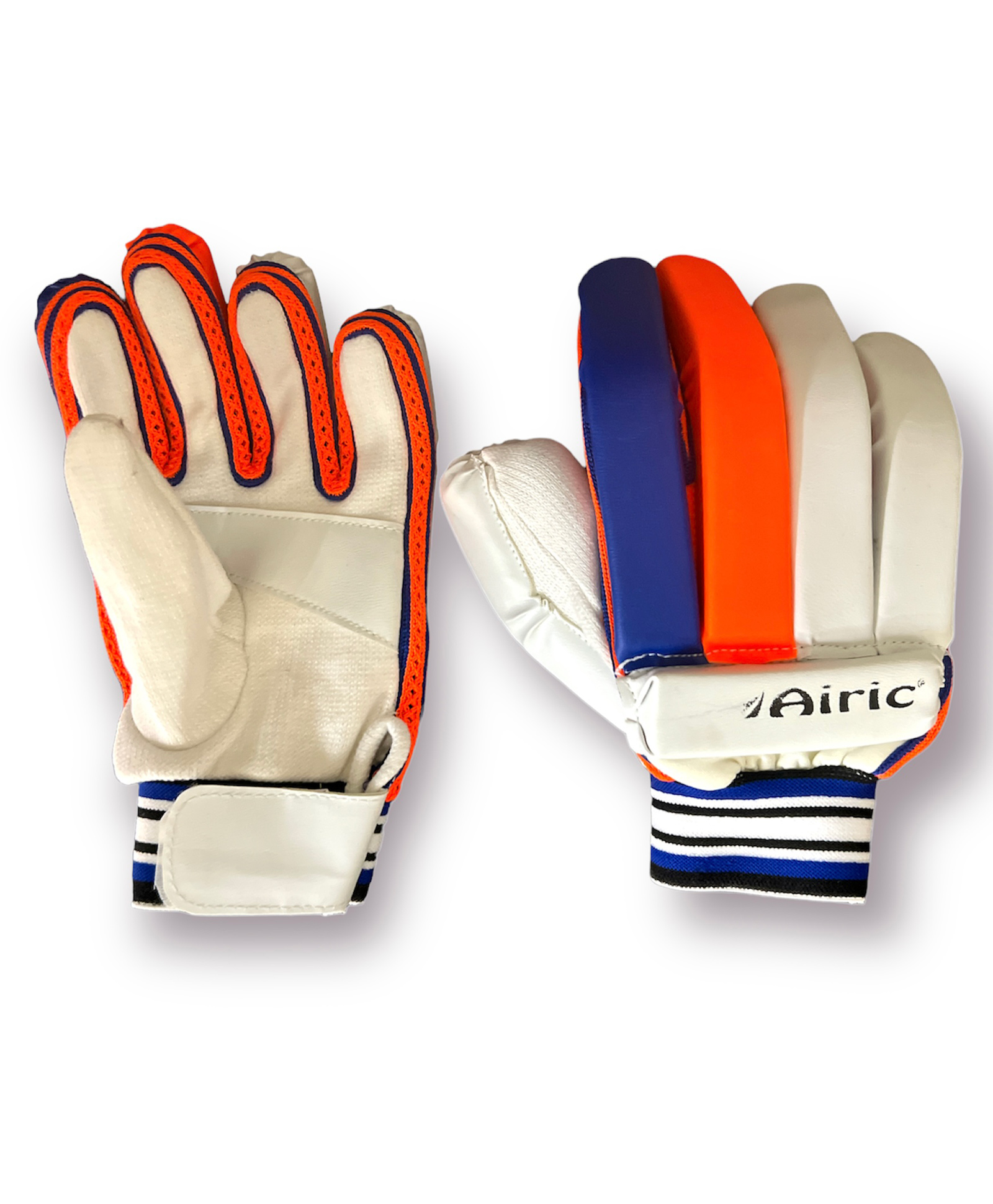 Airic Superior Quality Champ Cricket Batting Gloves Men Size (Right Handed) Batting Gloves (Multicolor)-image-9