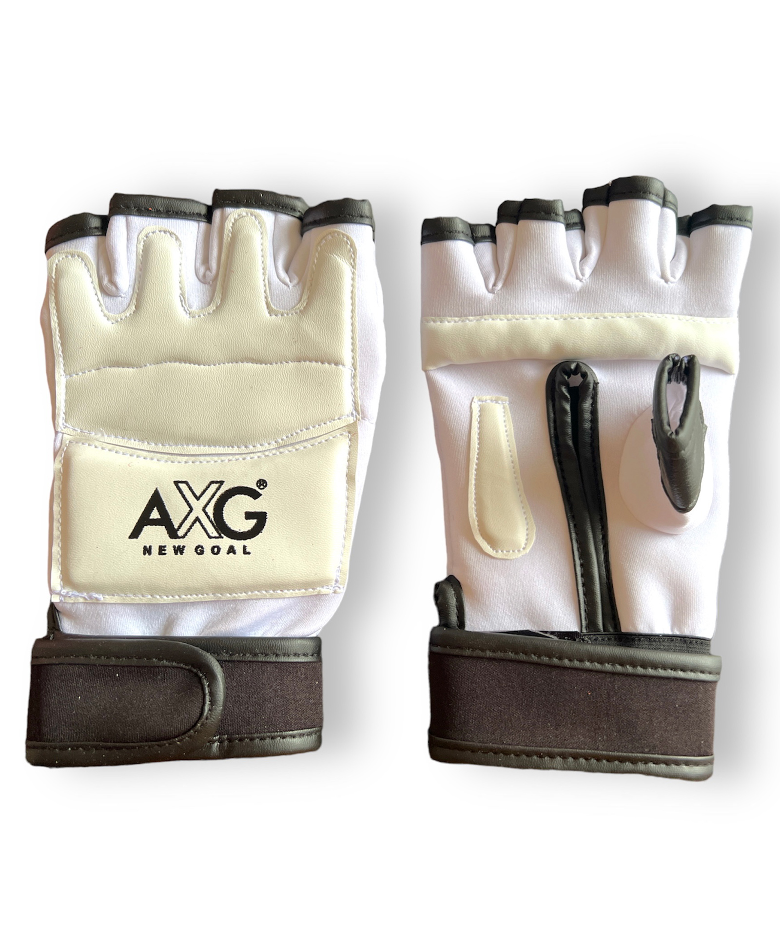 AXG Premium and Durable Taekwondo Martial Art Gloves Medium - White-image-8
