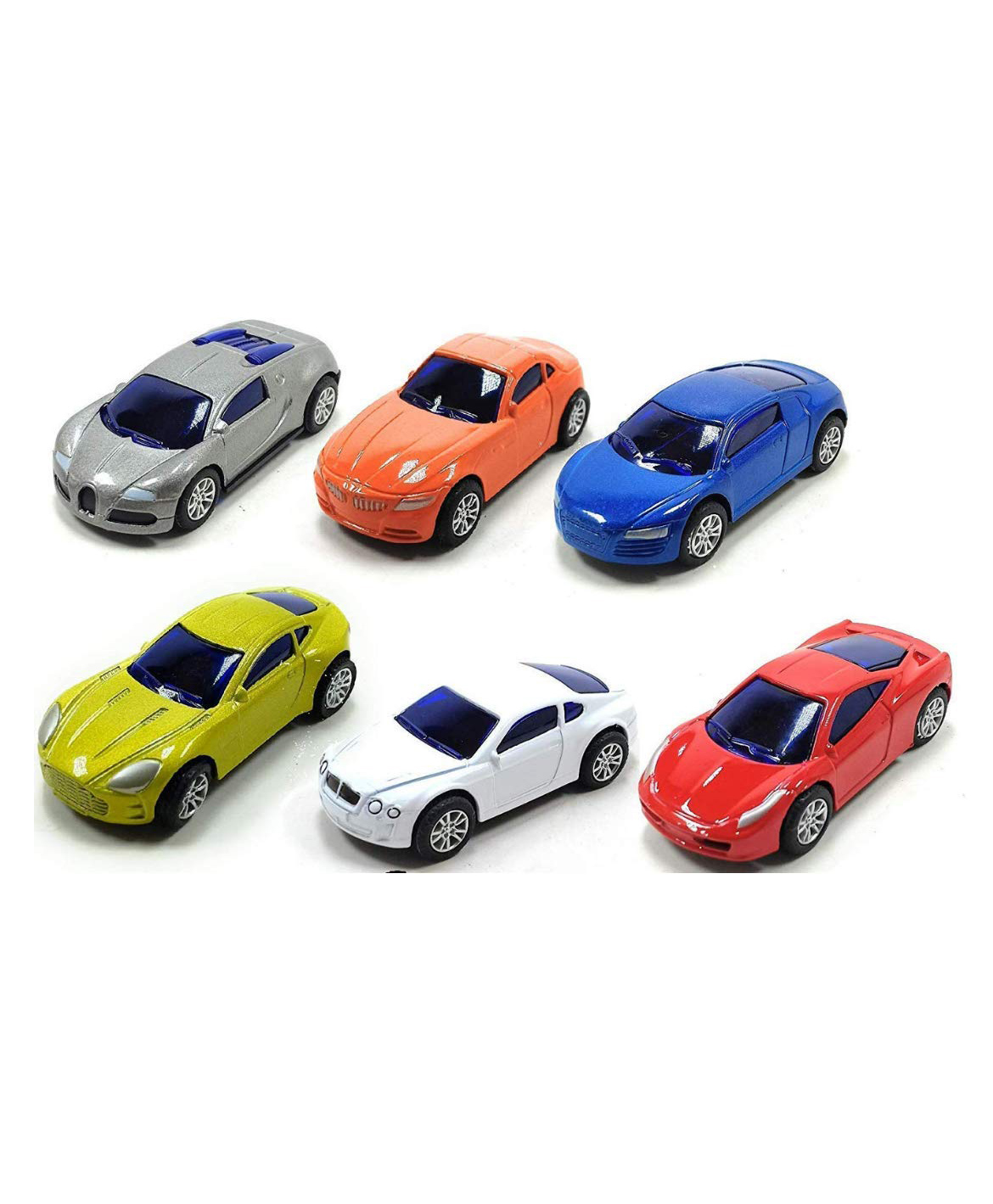 Azhari Die Cast Alloy Pull Back Car Toy  Pack of 6 Color May Vary-image-40