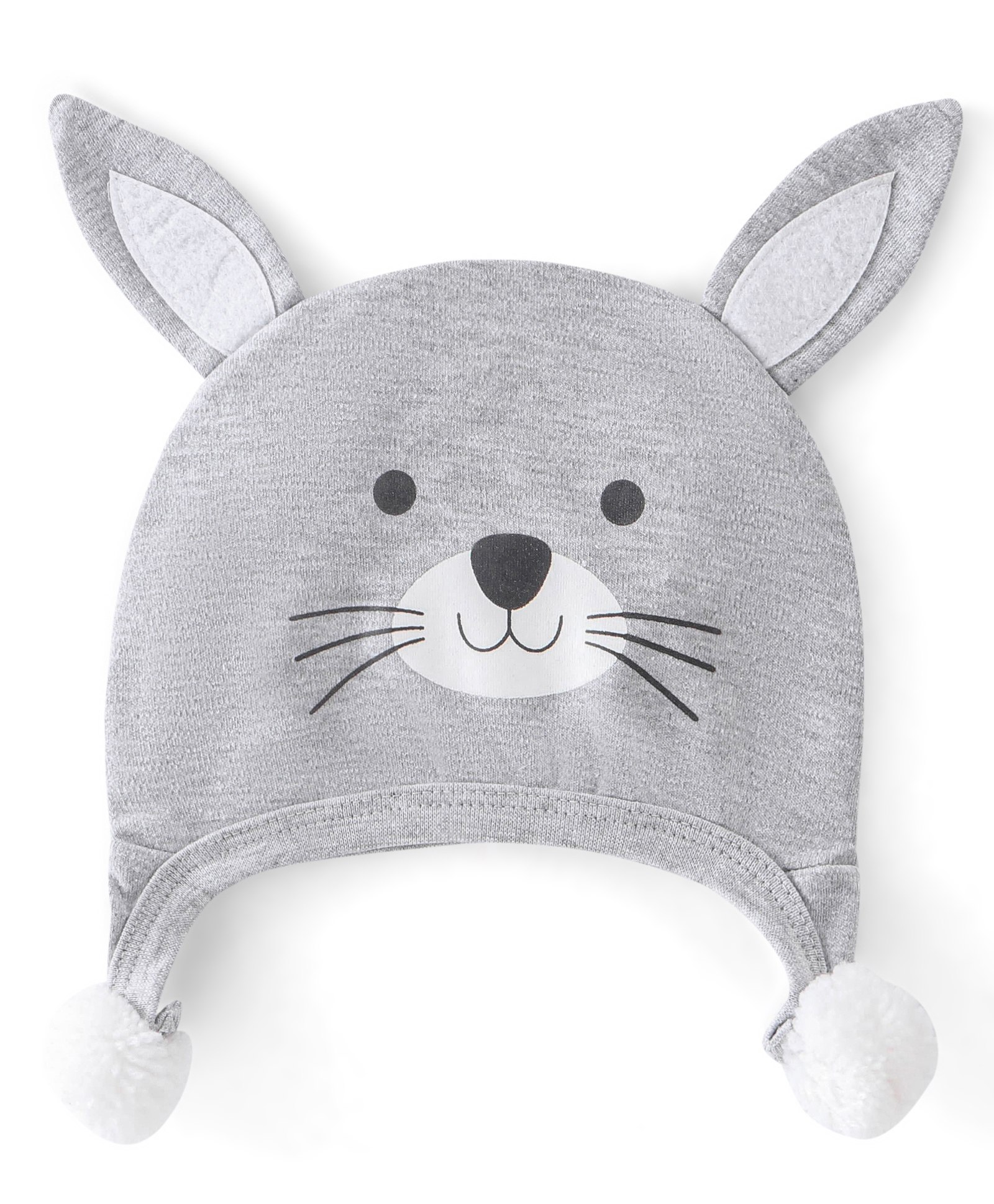 Babyhug Cotton Cap Animal Design - Grey-image-10