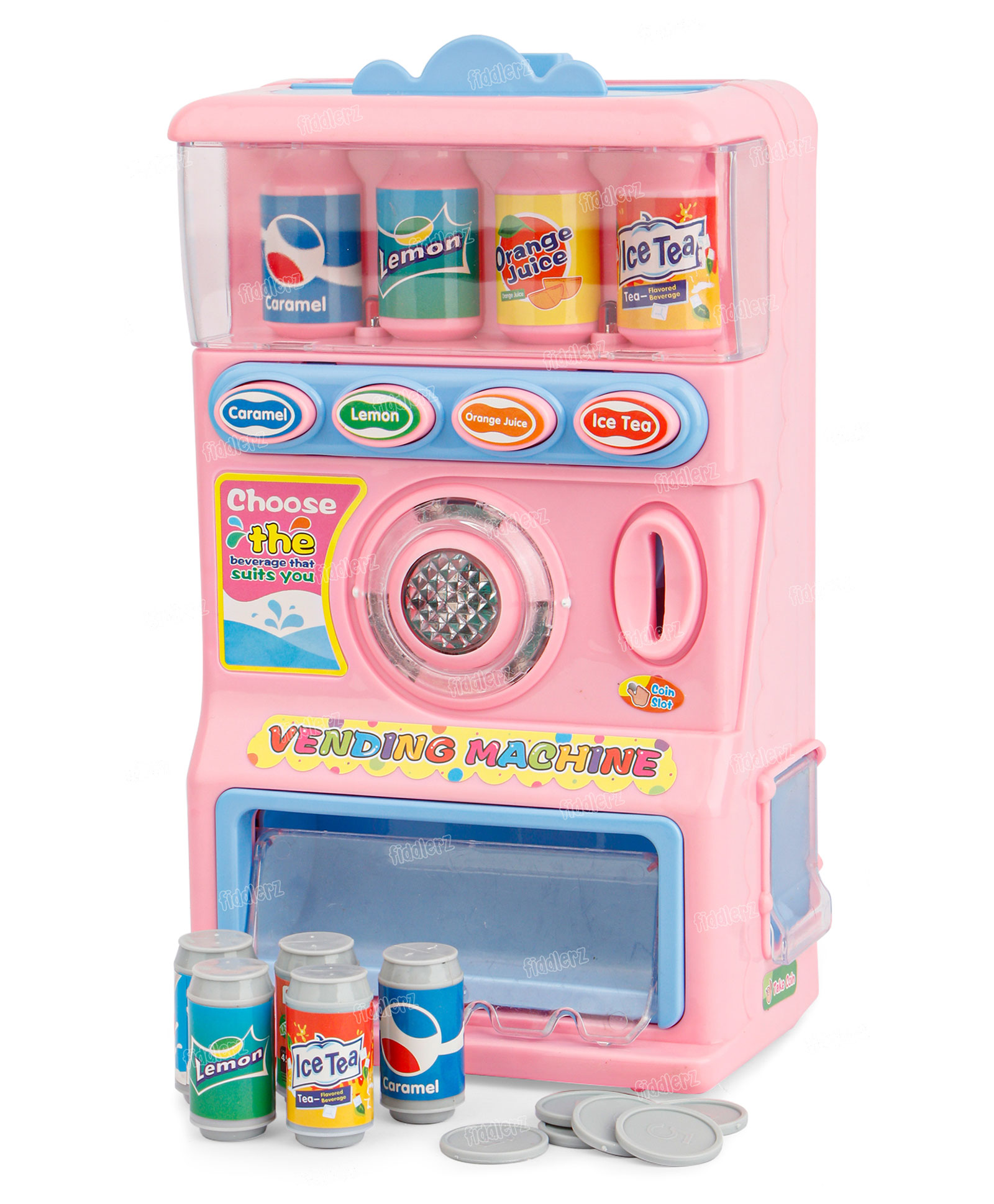 Fiddlerz Vending Machine Toy Pretend Play Electronic Drink Machines Early Developmental Toy Develop Gifts for Boys & Girls-picture-12