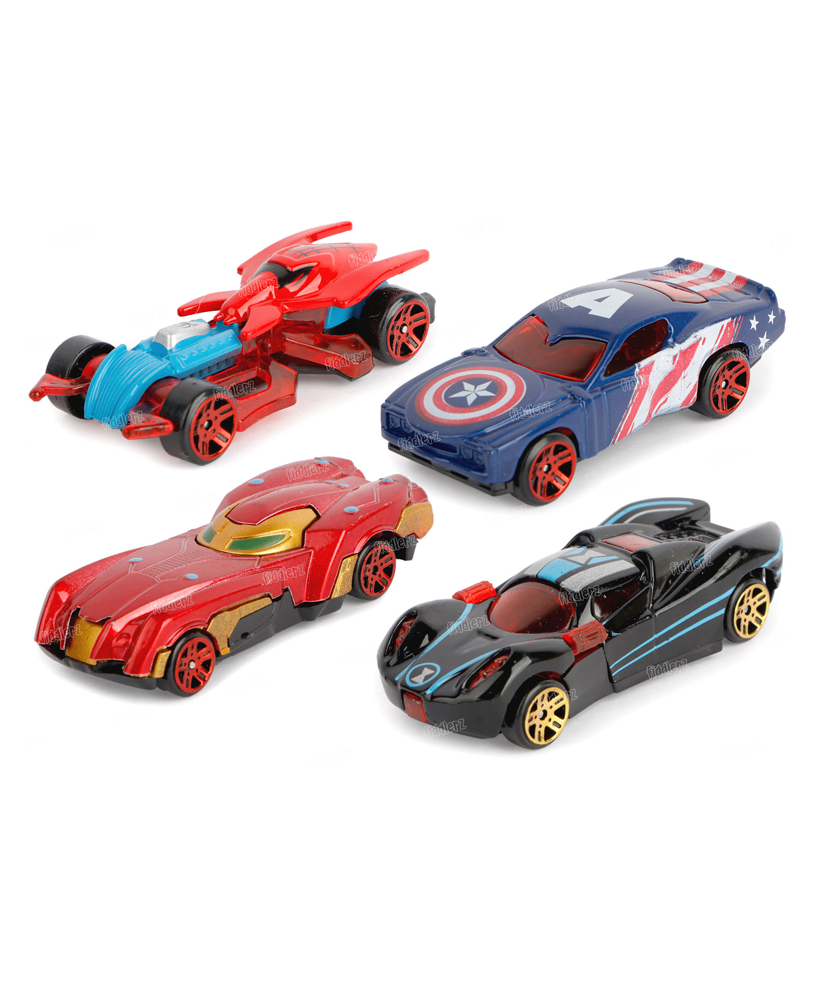 Fiddlerz Toyz Diecast Mini Metal Racing Car Set Crawling Vehicle Toy for Kids - Pack of 4-image-10