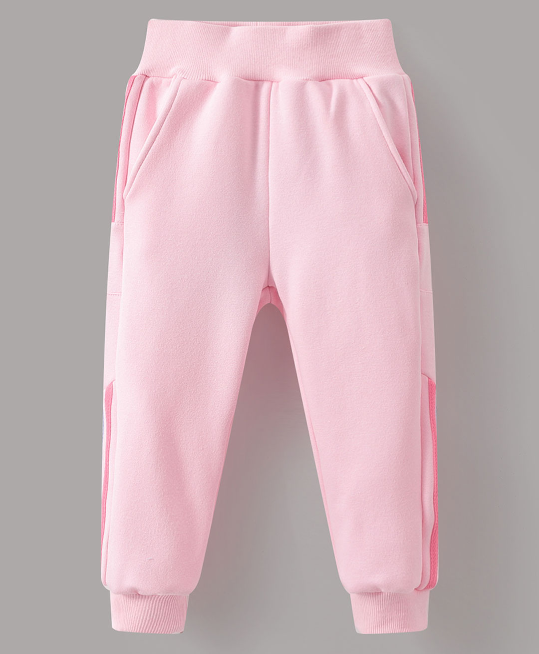 Kookie Kids  Full Length Lounge Pant With Solid Colour - Pink-image-17
