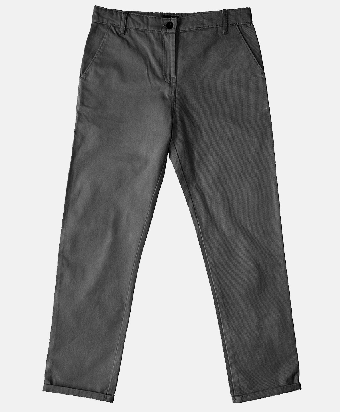 Kiddopanti Solid Button Down Pant - Dark Grey-picture-12