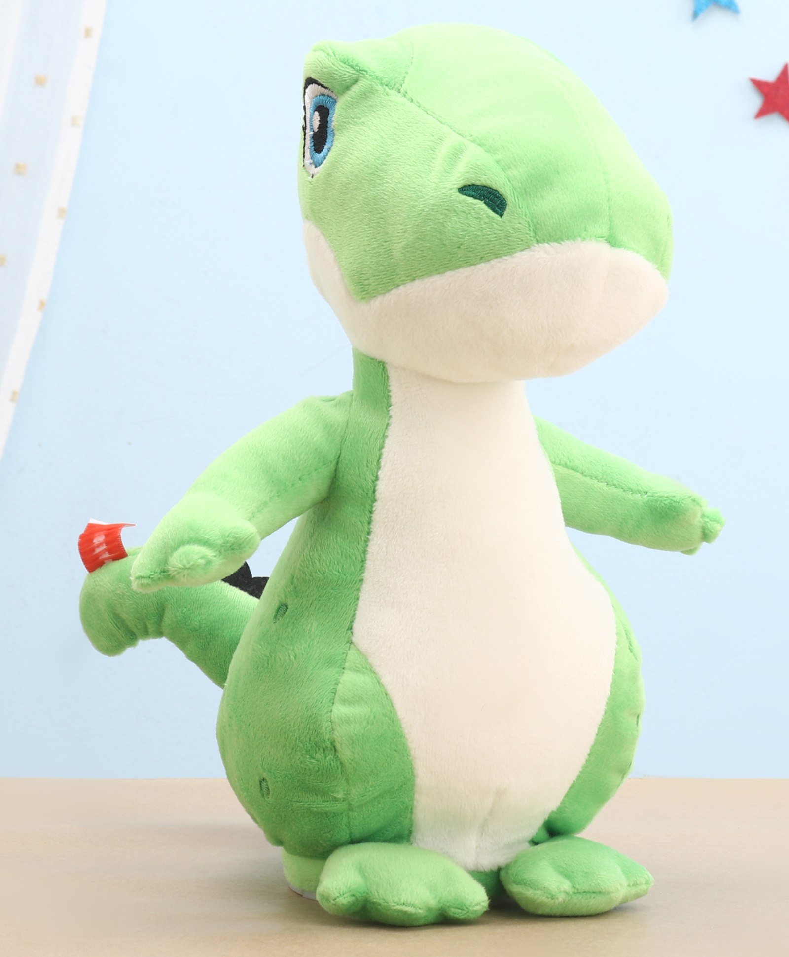 Aarohi Laugh N Spin Dino Musical Soft Toy Green- Height 24.5 cm-image-41