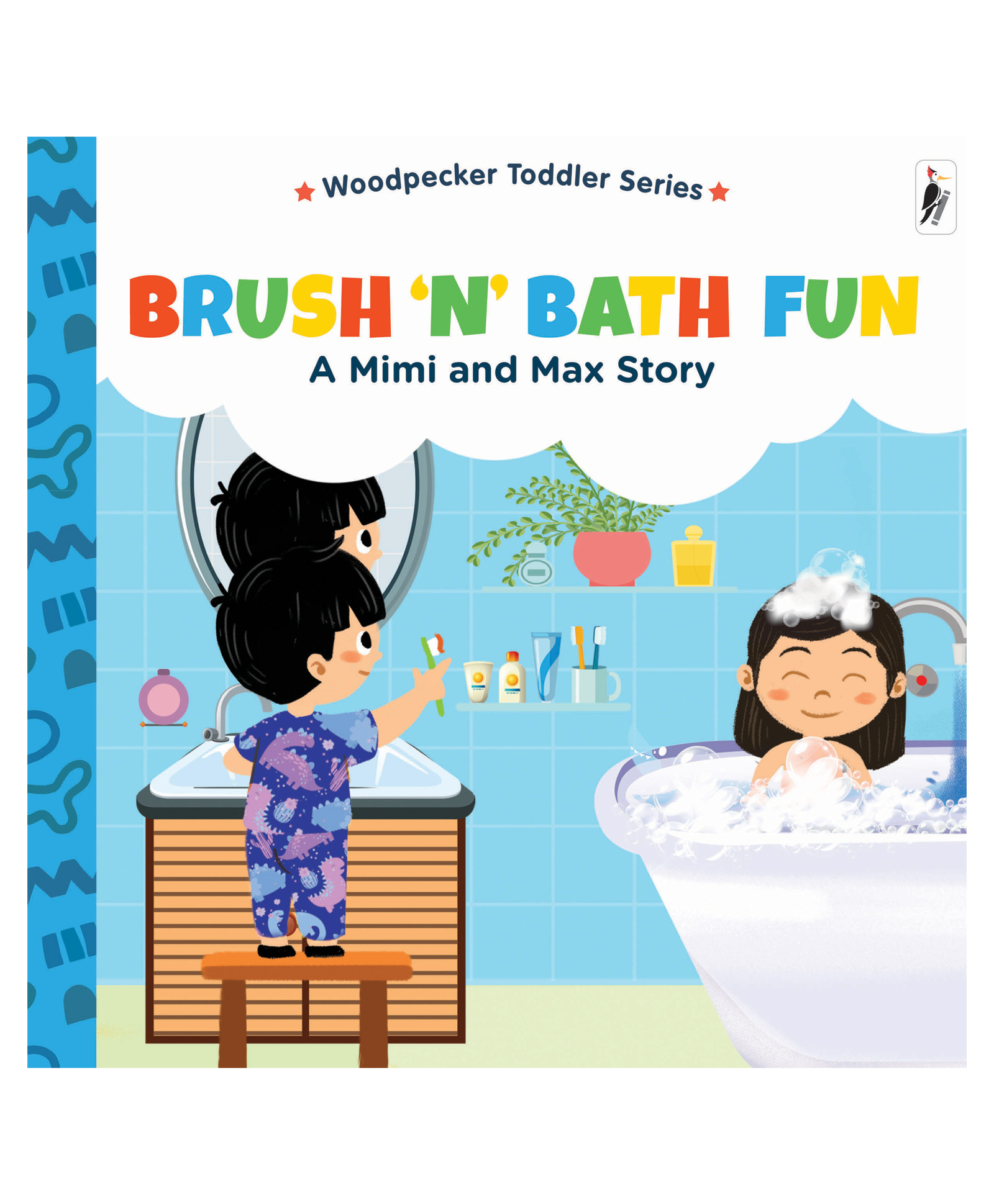 woodpecker books A Mimi & Max Story:Brush 'N' Bath Fun Board Book - English-picture-49