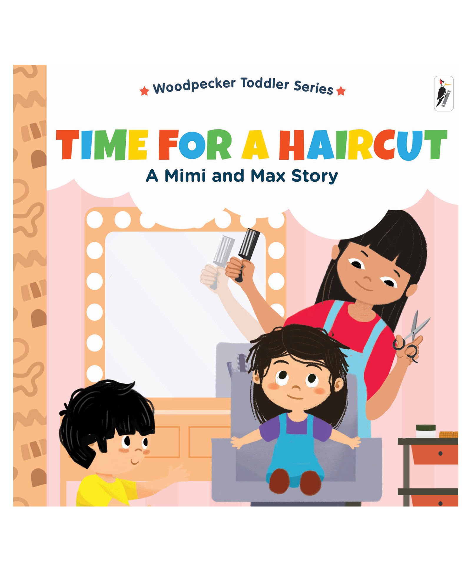 woodpecker books A Mimi & Max Story:Time For A Haircut Board Book - English-picture-46