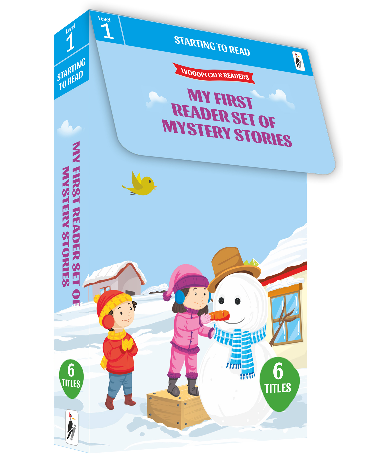 woodpecker books My First Reader Set of Mystery Stories 6 Volume Boxed Set - English-picture-6
