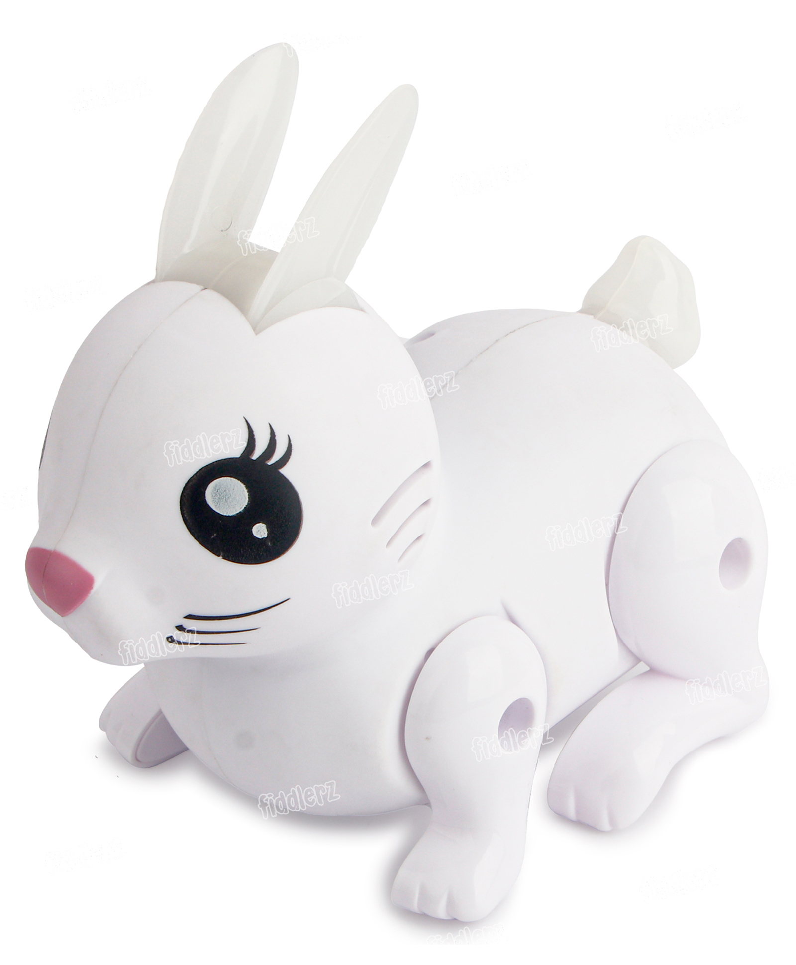 Fiddlerz Musical Rabbit Toy with Flashing Light and Sound - White-image-18