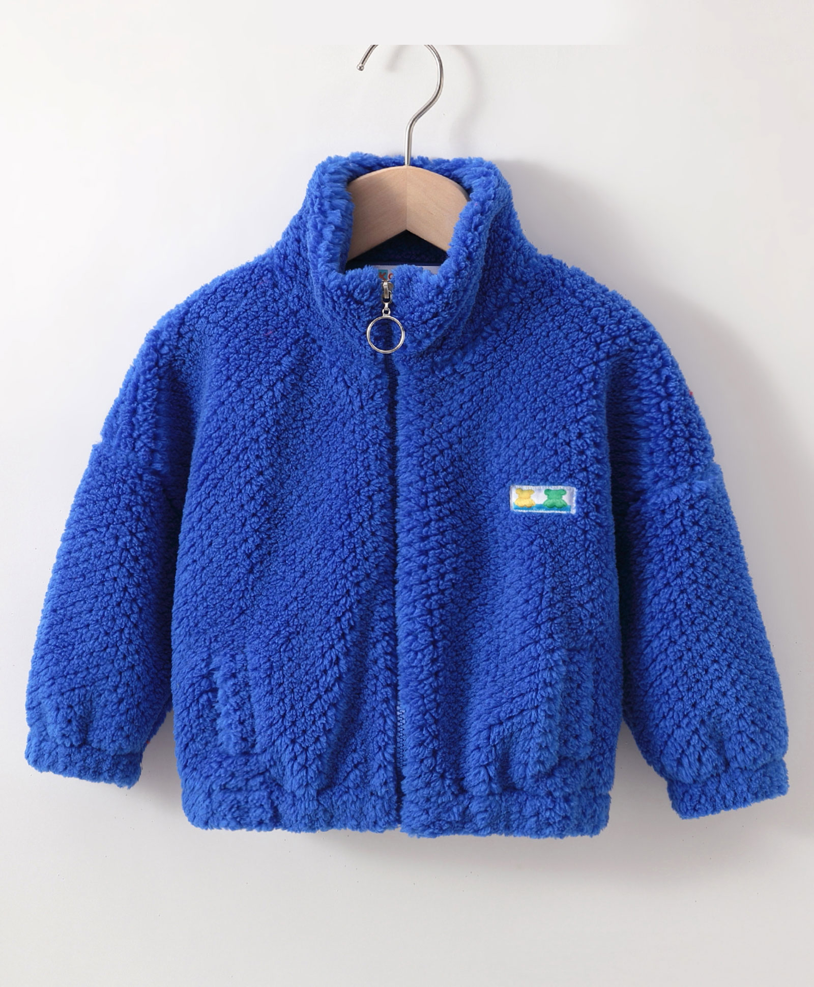 Kookie Kids Full Sleeves Solid Colored Front Open Jacket - Blue-picture-14