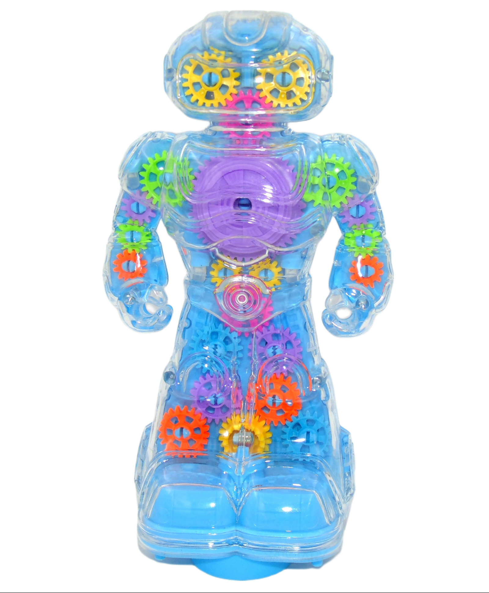 sanjary Transparent Robot Concept Musical and 3D Lights Kids Transparent Gear Moving - Multicolour-picture-12