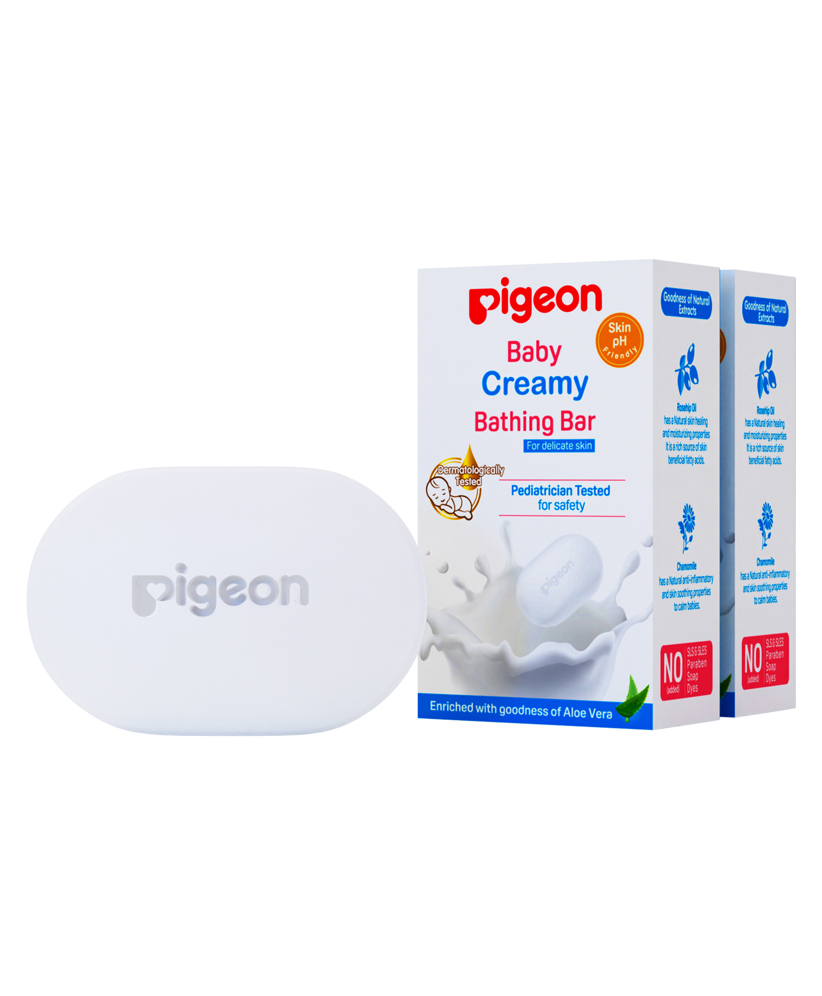 Pigeon Creamy Bathing Bar for Sensitive Skin Pack of 2 - 75 g Total-picture-24