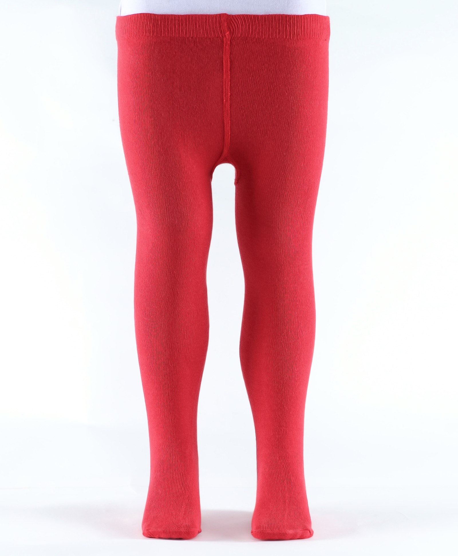 Doodle Poodle 100% Cotton Knit Solid Tights - Red-picture-3