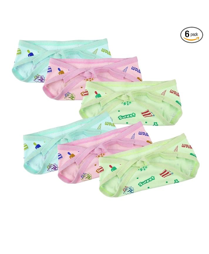 VOIDROP Kids Baby Cotton Diapers Langot Reusable & Washable Nappies Pack Of 6 - Multicolor-picture-17