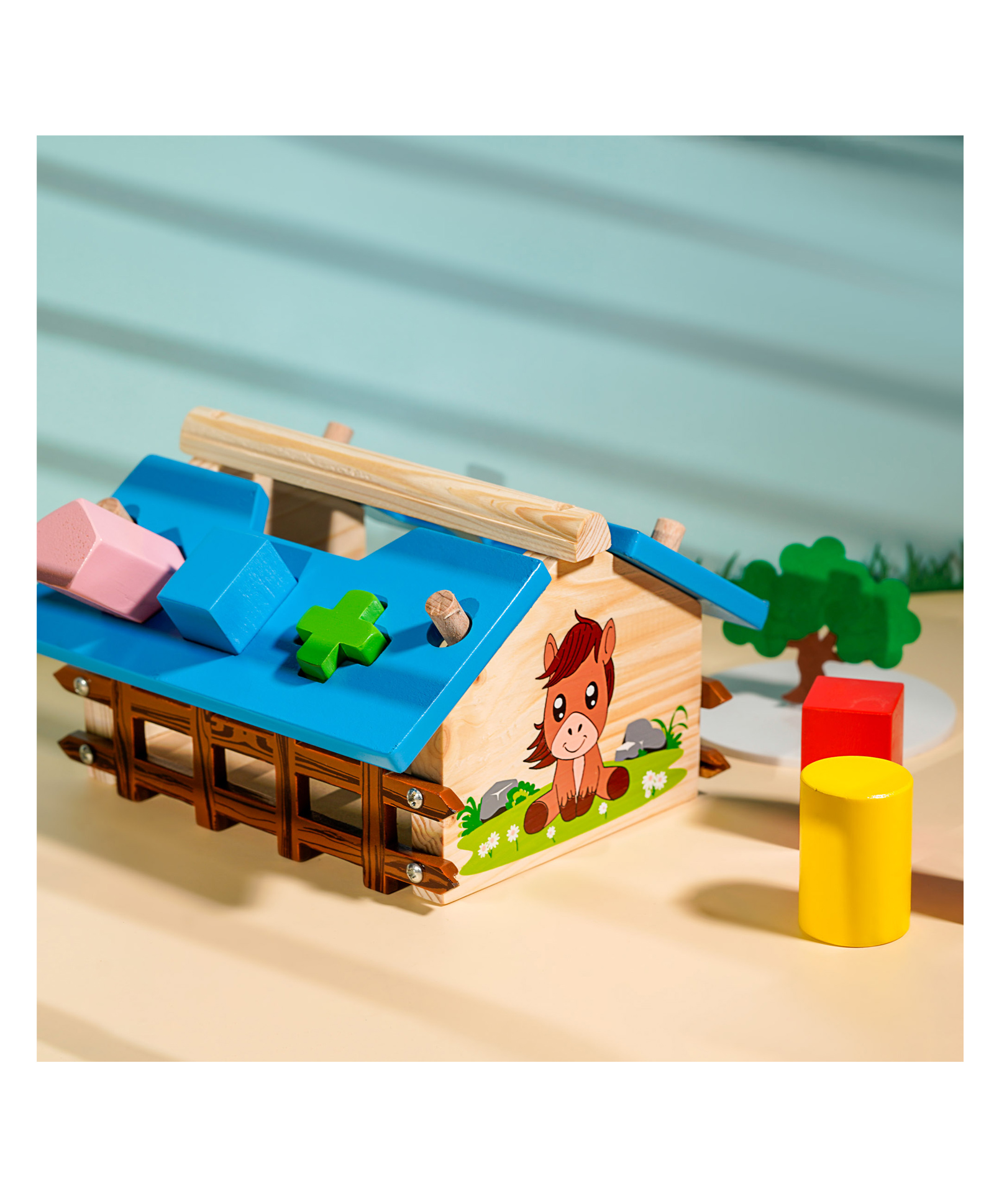 The Little Boo Wooden Shape Sorting Hut- Multicolor-picture-15