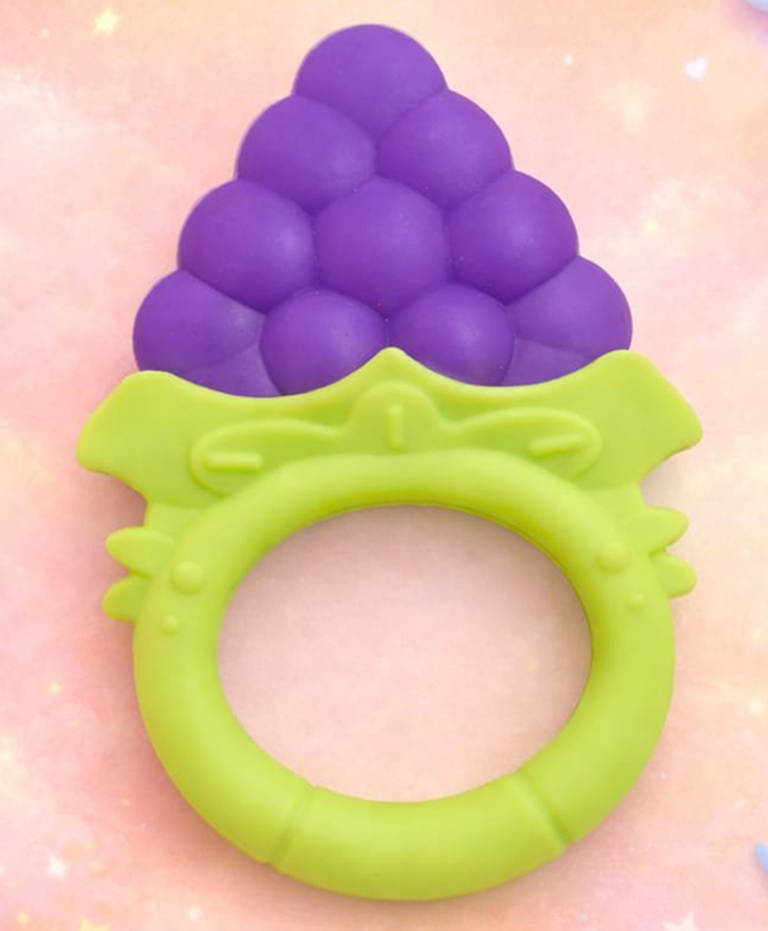 Kritiu Fruit Shape Silicone Teether - Purple-image-43