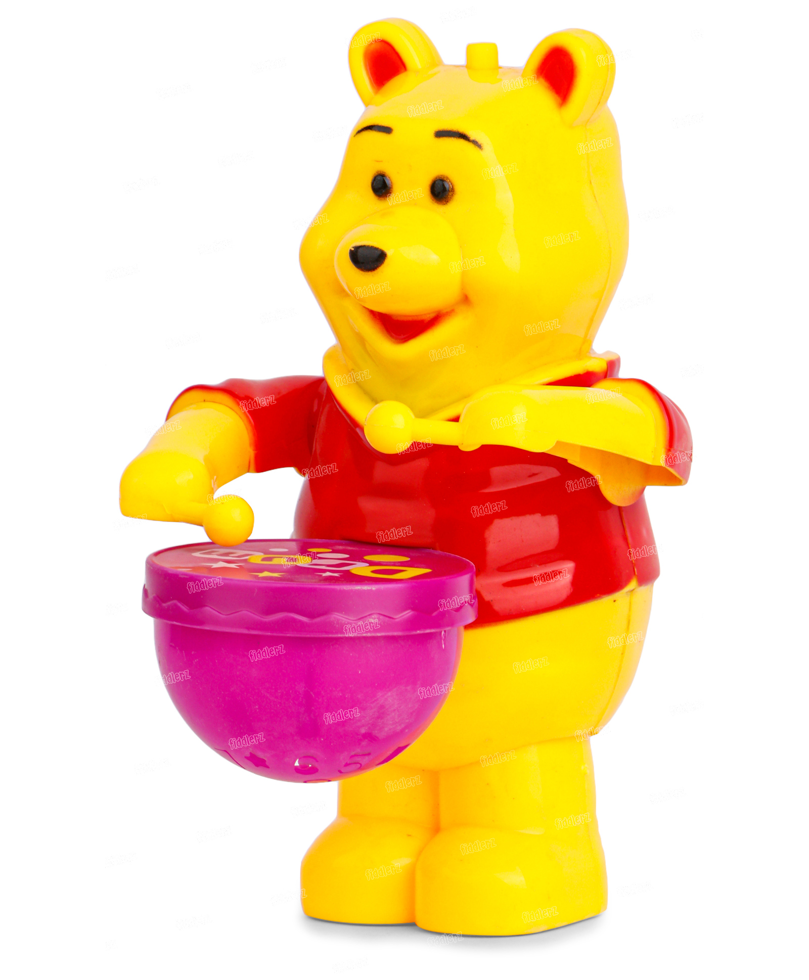 Fiddlerz Teddy Bear Happy Drummer with Toy Light & Musical Sound Toy - Yellow-image-42