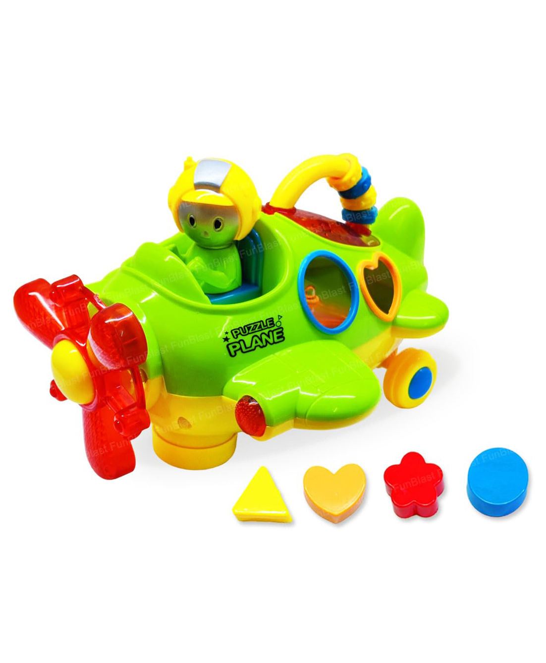 FunBlast Musical Airplane Toy with Light & Sound Effects - Multicolour-image-43