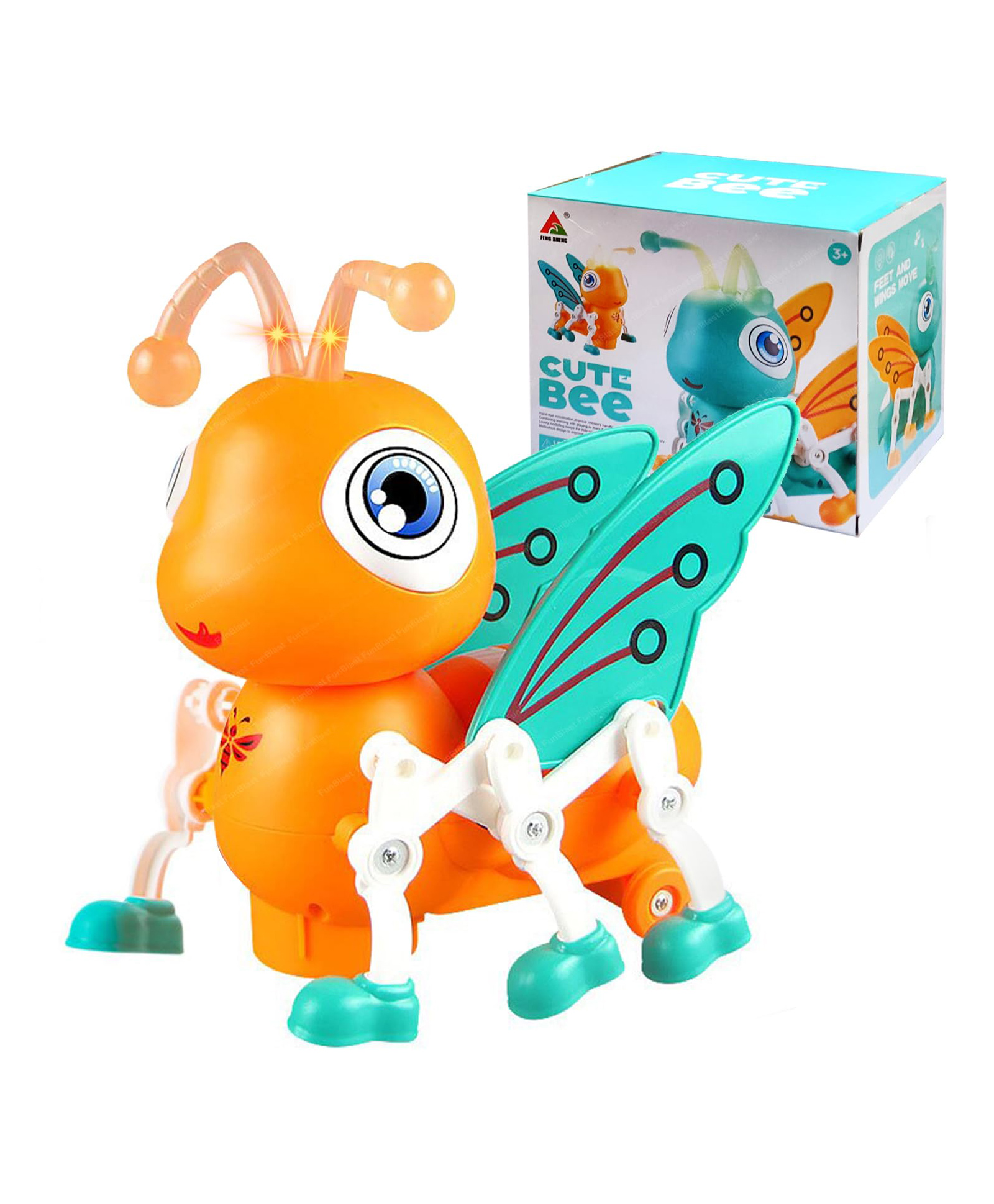 FunBlast Musical Bee Toy with 360 Degree Rotation 3D Light and Music - Multicolor-image-29