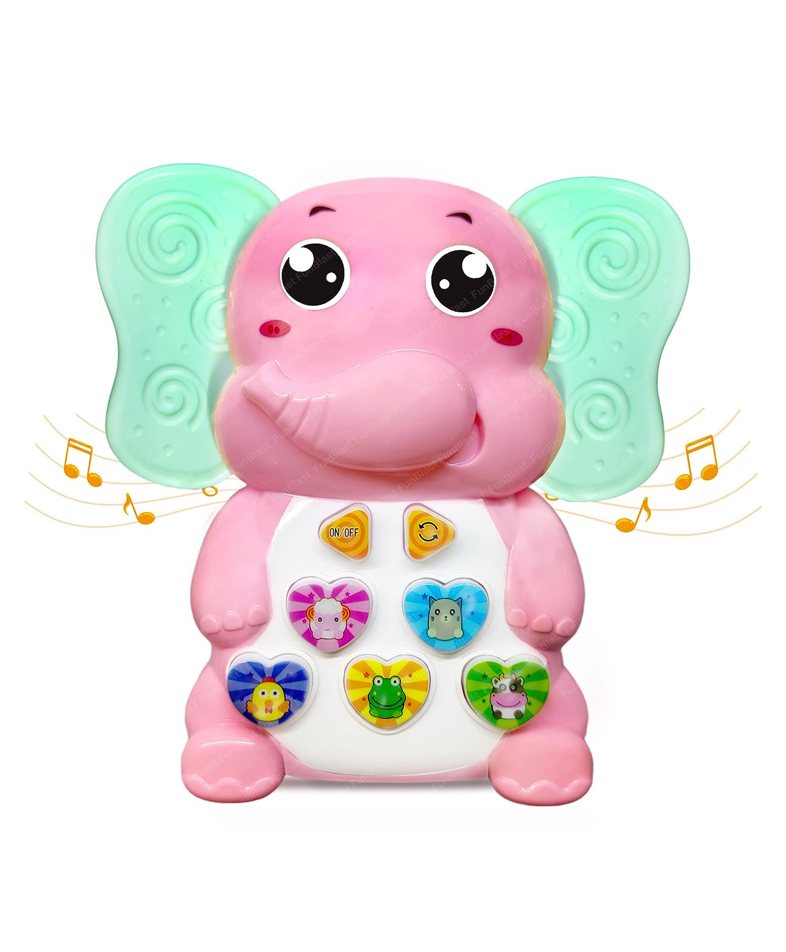 FunBlast Musical Elephant Toy for Kids (Pink)-image-27