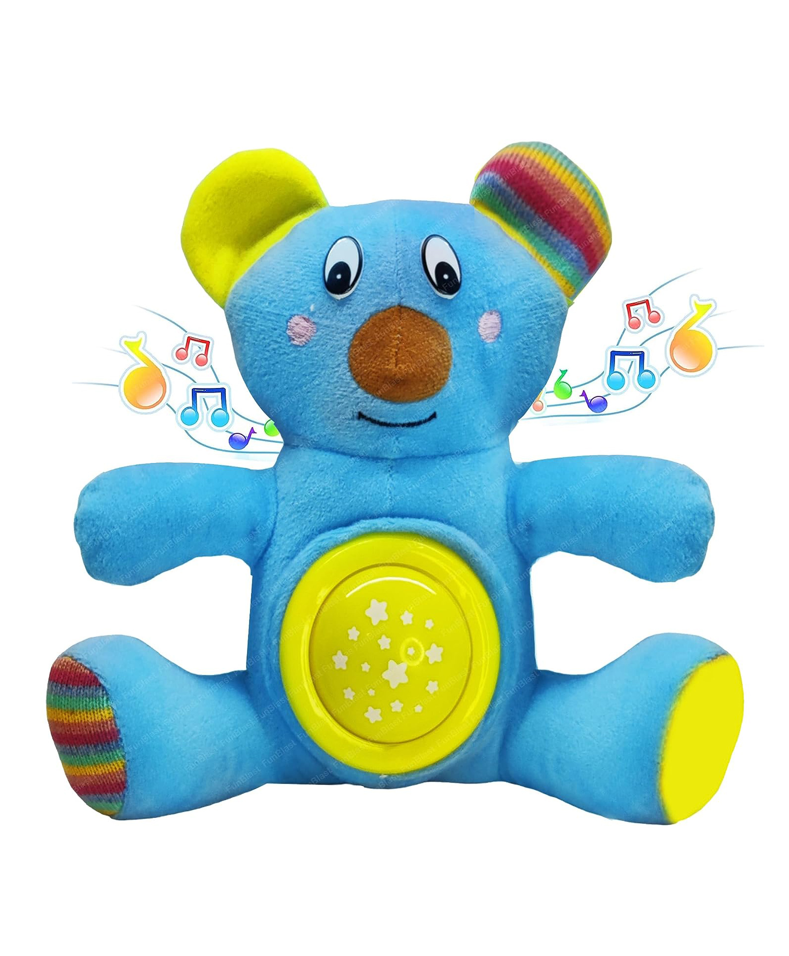 FunBlast Musical Puppy Doll Toy with LED Lights - Blue-image-3