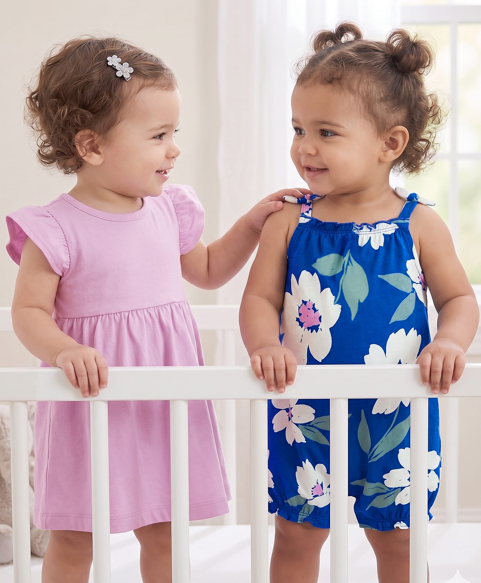 Carters 3-Piece Dress & Romper Set - Purple-image-3